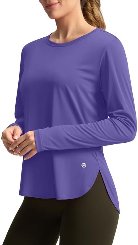 Women's Sun Shirts UPF 50+ Long Sleeve UV Protection Shirt Lightweight Quick Dry Workout Hiking Tops for Women