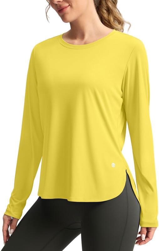 Women's Sun Shirts UPF 50+ Long Sleeve UV Protection Shirt Lightweight Quick Dry Workout Hiking Tops for Women