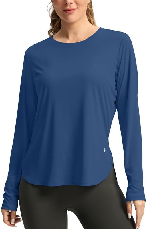 Women's Sun Shirts UPF 50+ Long Sleeve UV Protection Shirt Lightweight Quick Dry Workout Hiking Tops for Women