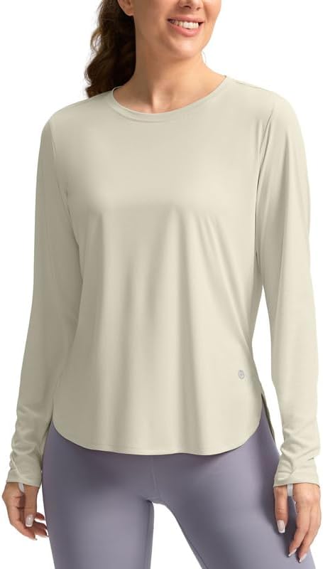 Women's Sun Shirts UPF 50+ Long Sleeve UV Protection Shirt Lightweight Quick Dry Workout Hiking Tops for Women