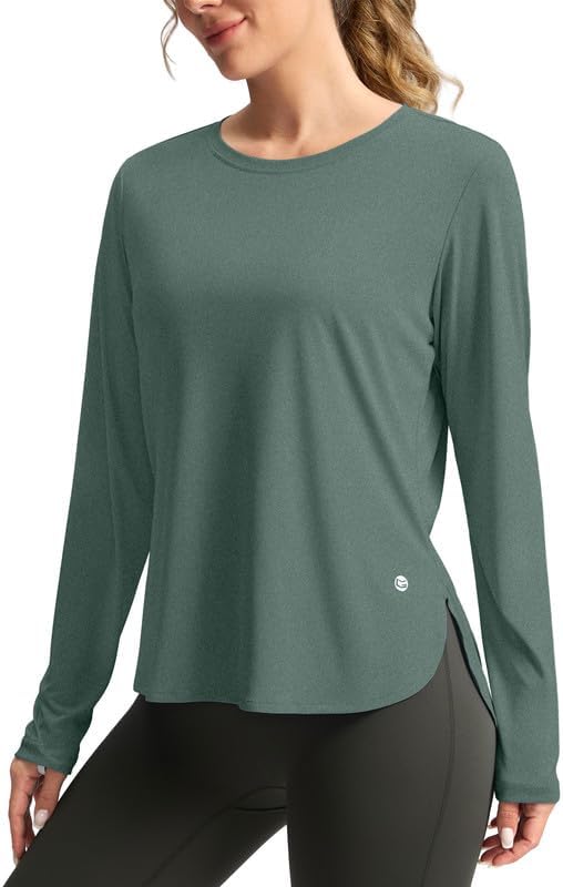 Women's Sun Shirts UPF 50+ Long Sleeve UV Protection Shirt Lightweight Quick Dry Workout Hiking Tops for Women