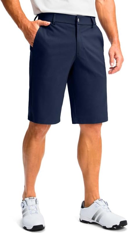 Men's Golf Shorts with 5 Pockets 11" Inseam Stretch Quick Dry Casual Work Dress Shorts for Men