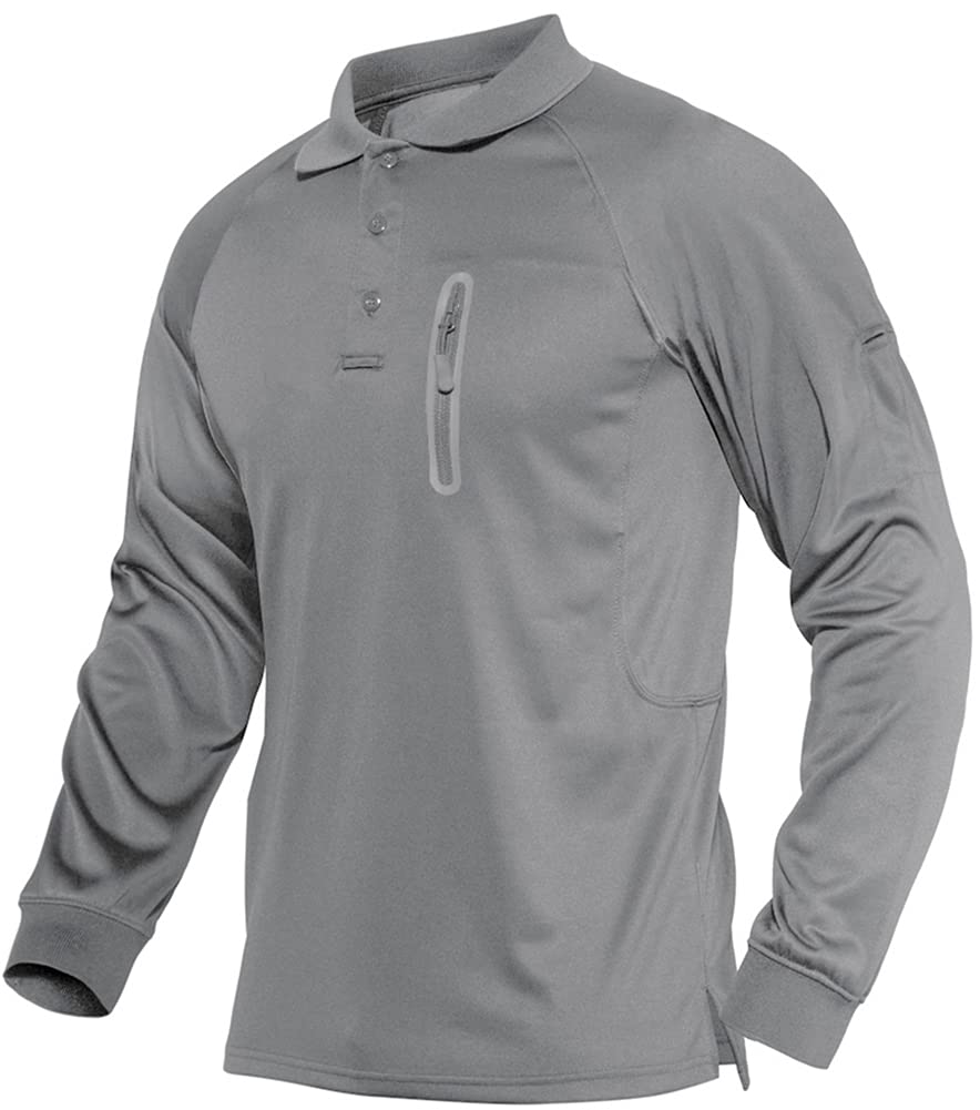 MAGNIVIT Men's Tactical Short and Long Sleeve Polo Shirts Outdoor Performance Military Cargo T-Shirts