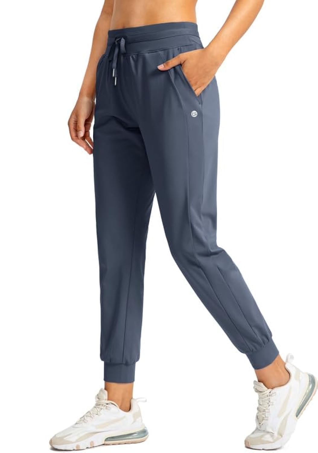 G Gradual Women's Joggers Pants with Zipper Pockets High Waisted Athletic Tapered Sweatpants for Women Workout Lounge