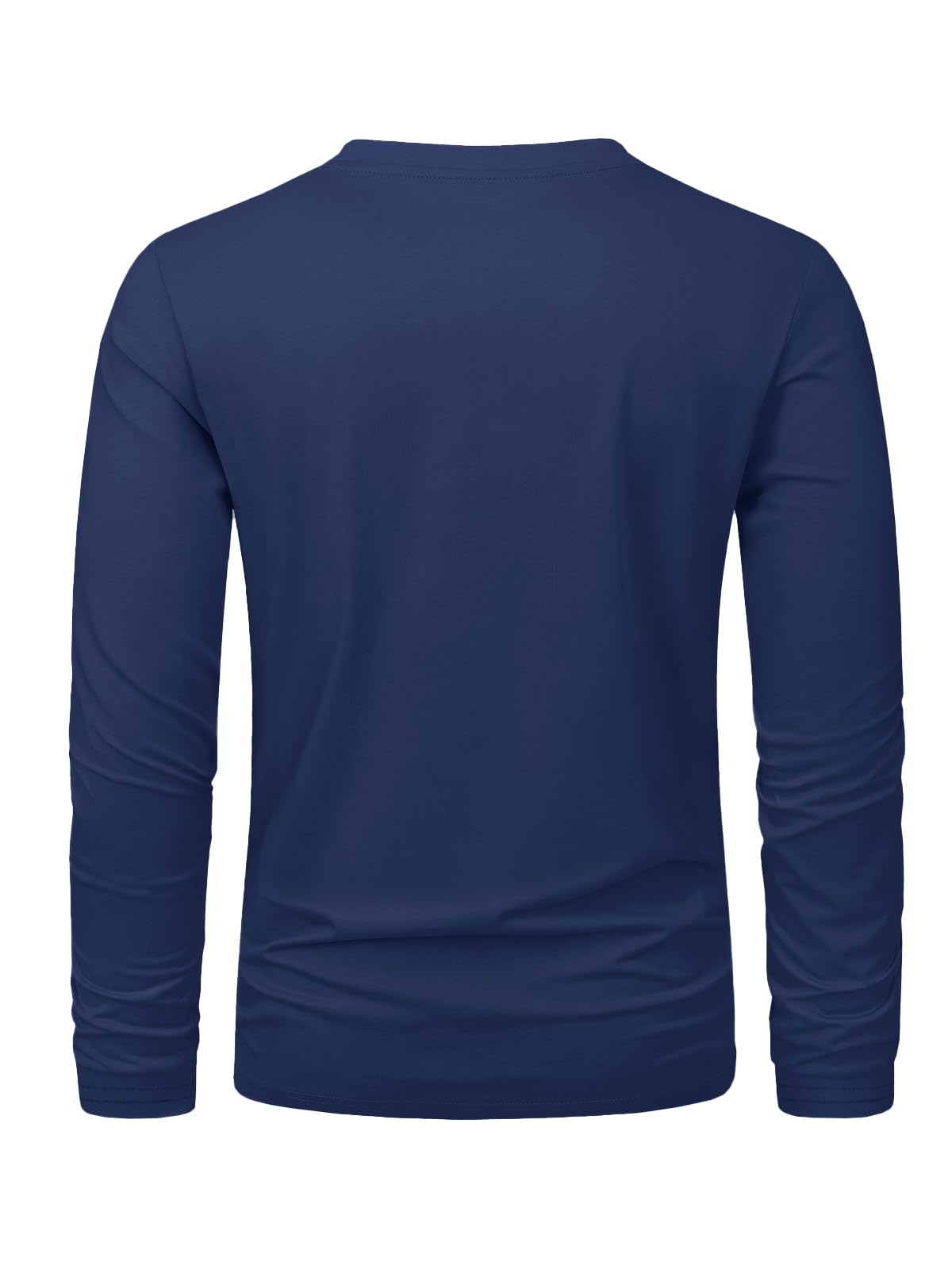 MAGNIVIT Men's Long Sleeve Shirts Cotton T-Shirt Crew Neck Midweight Tees Classic Basic Casual Tops Plain Soft Shirt