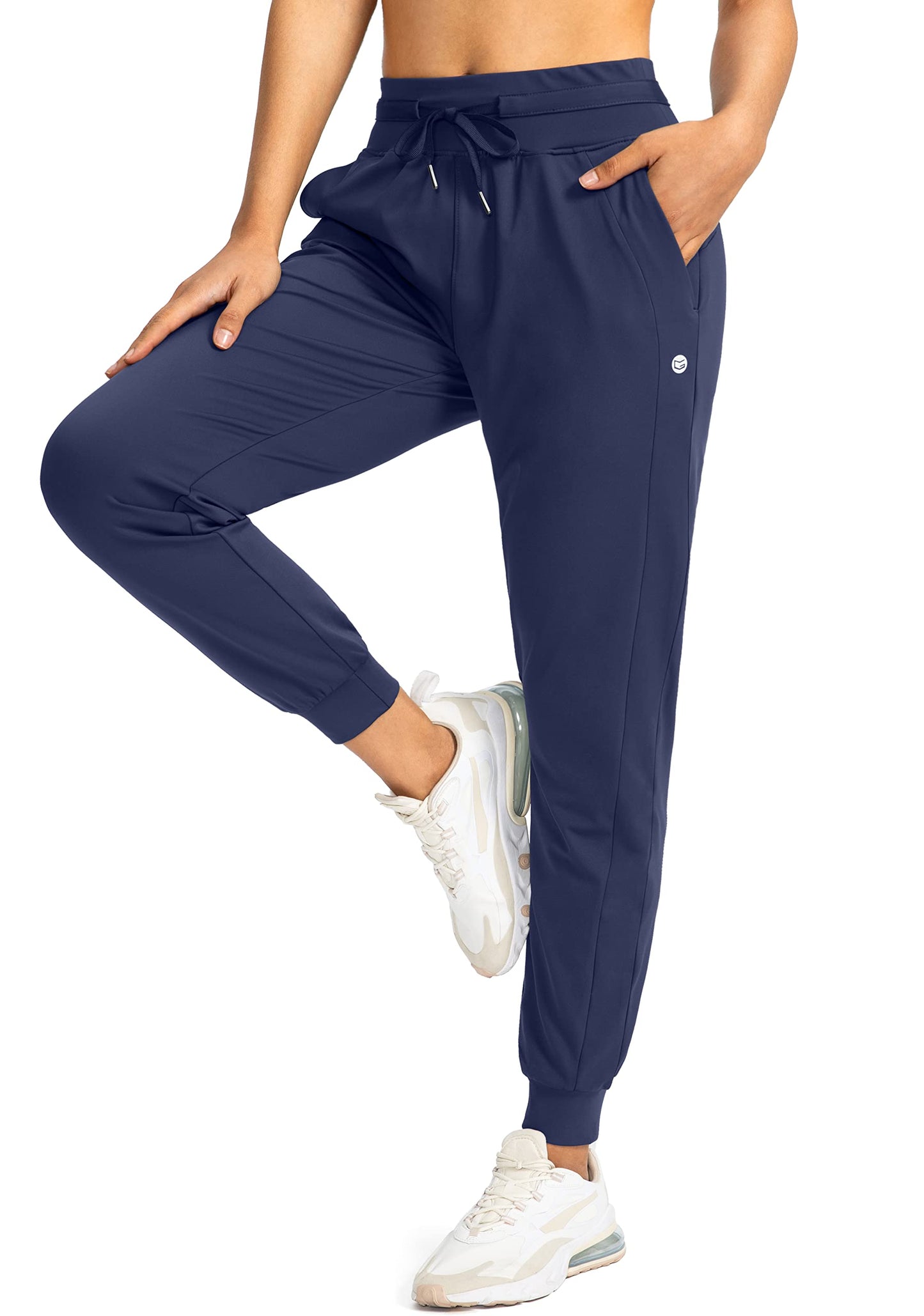 G Gradual Women's Joggers Pants with Zipper Pockets High Waisted Athletic Tapered Sweatpants for Women Workout Lounge