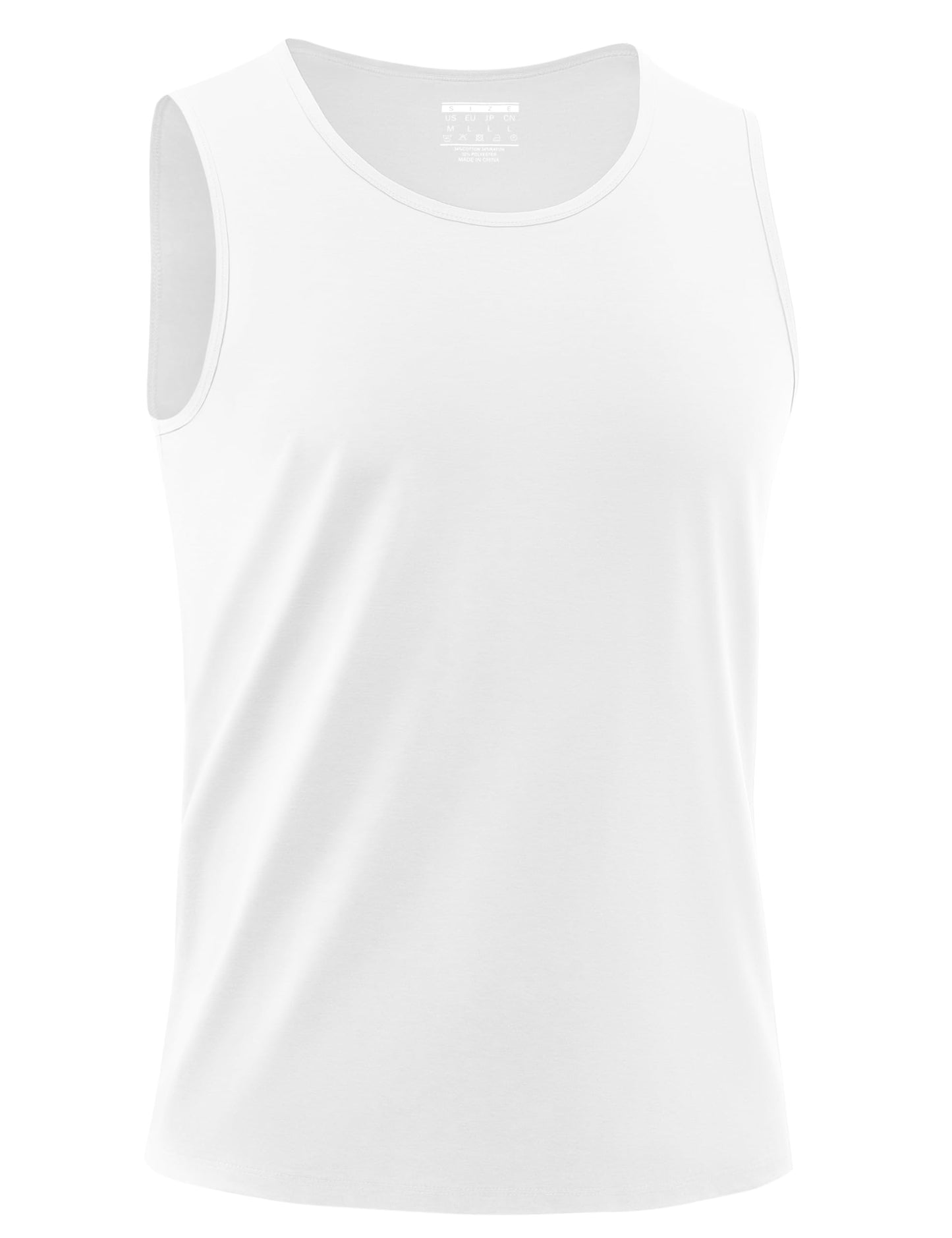 MAGNIVIT Mens Tank Top UPF50+ Summer Sleeveless Muscle Shirts Cotton Blend Casual Tee Cooling Gym Workout Shirts