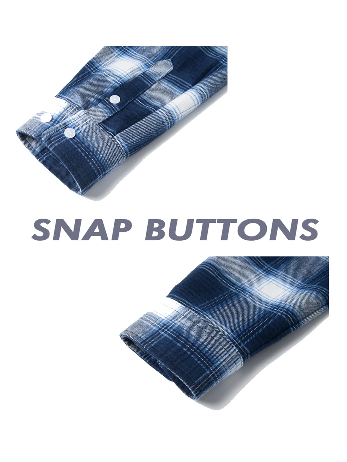 MAGNIVIT Mens Classic Plaid Long Sleeve Hooded Shirts Multi Pockets Thin Cotton Light Jacket Relaxed Fit Casual Outwear