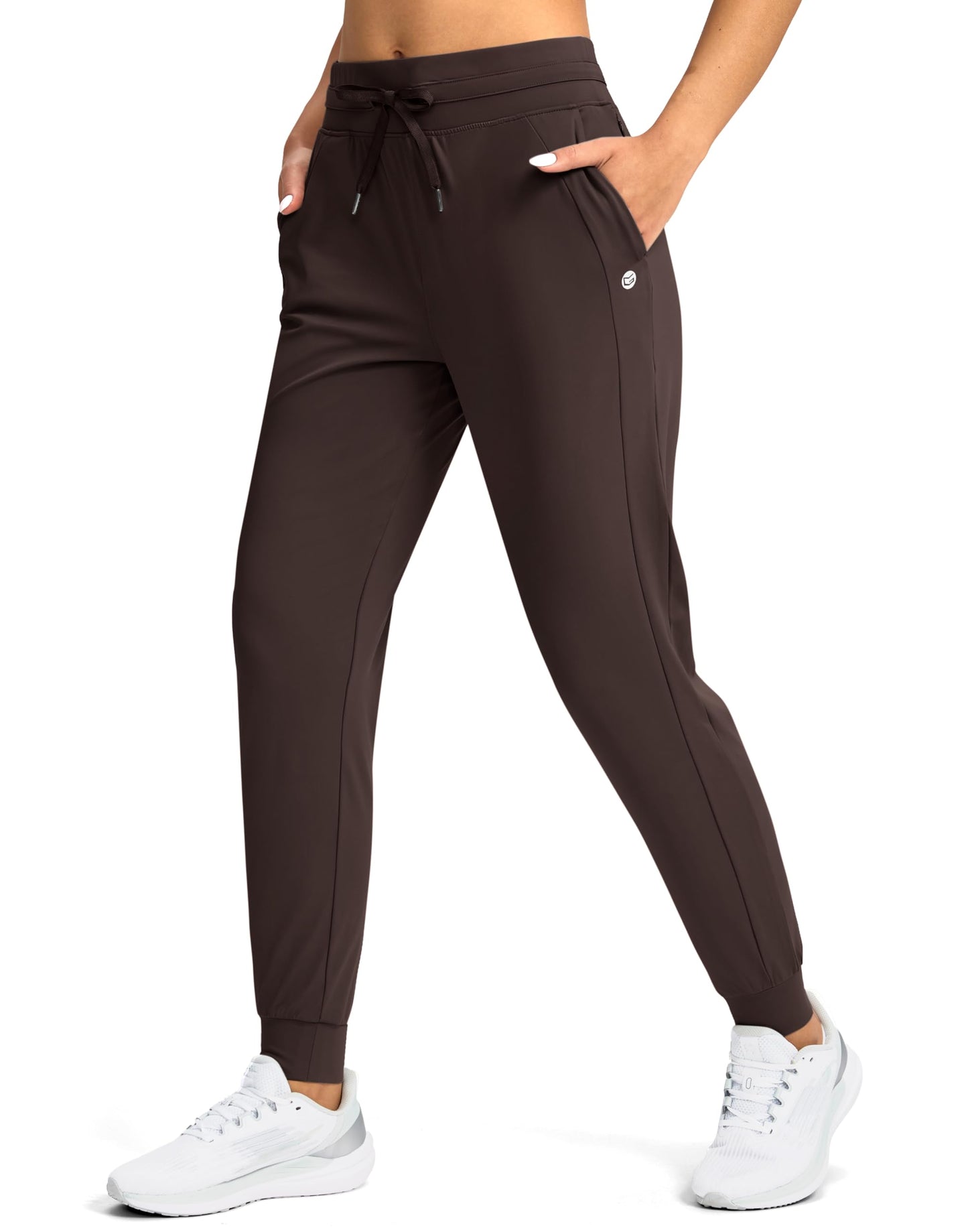 G Gradual Women's Joggers Pants with Zipper Pockets High Waisted Athletic Tapered Sweatpants for Women Workout Lounge