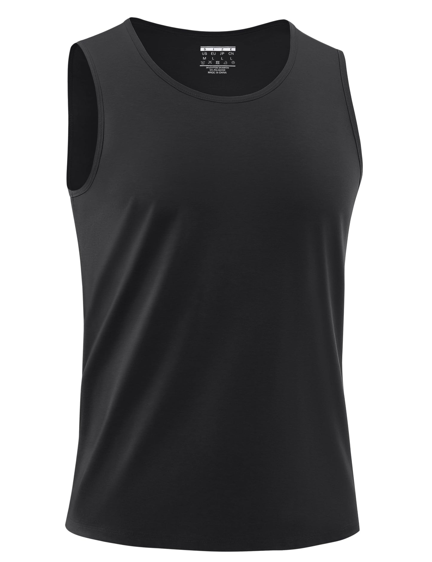 MAGNIVIT Mens Tank Top UPF50+ Summer Sleeveless Muscle Shirts Cotton Blend Casual Tee Cooling Gym Workout Shirts