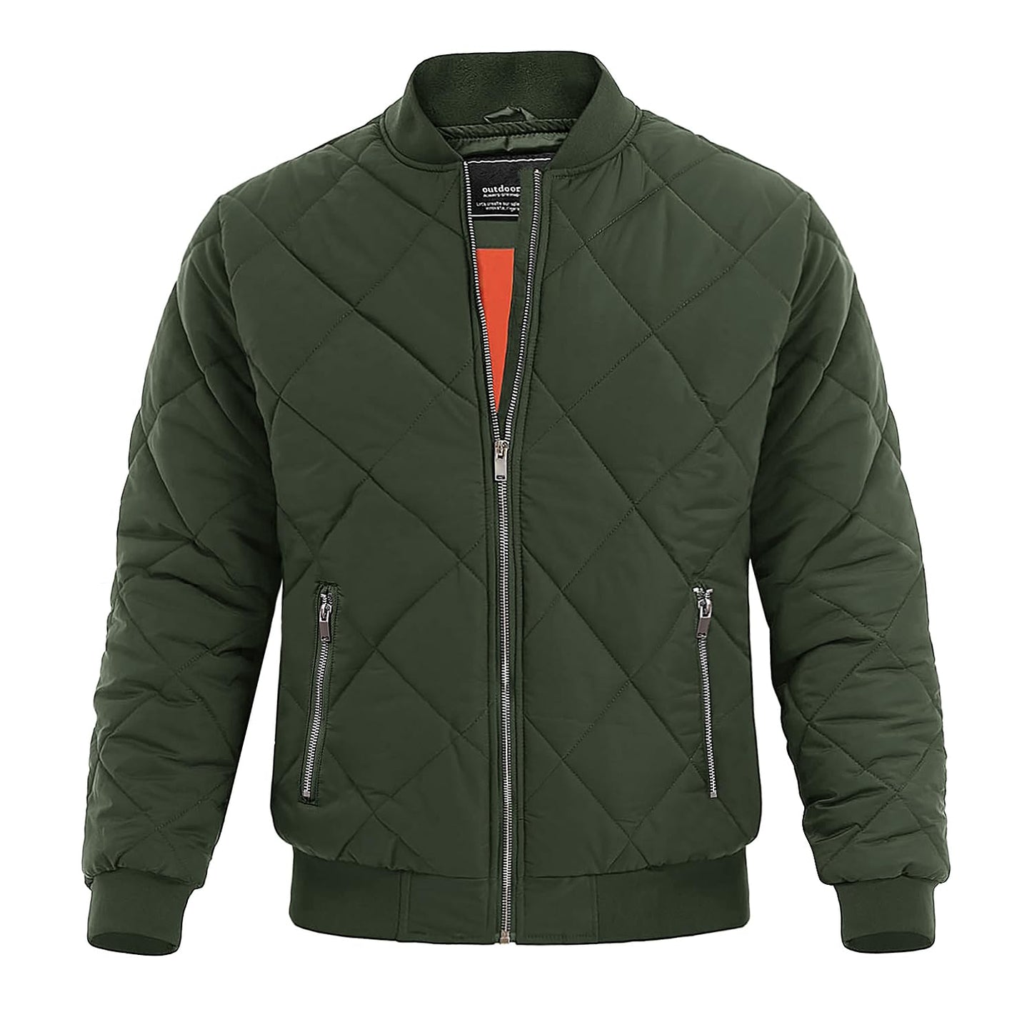 MAGNIVIT Men's Bomber Jacket Winter Fall Quilted Puffer Jacket Warm Padded Coats