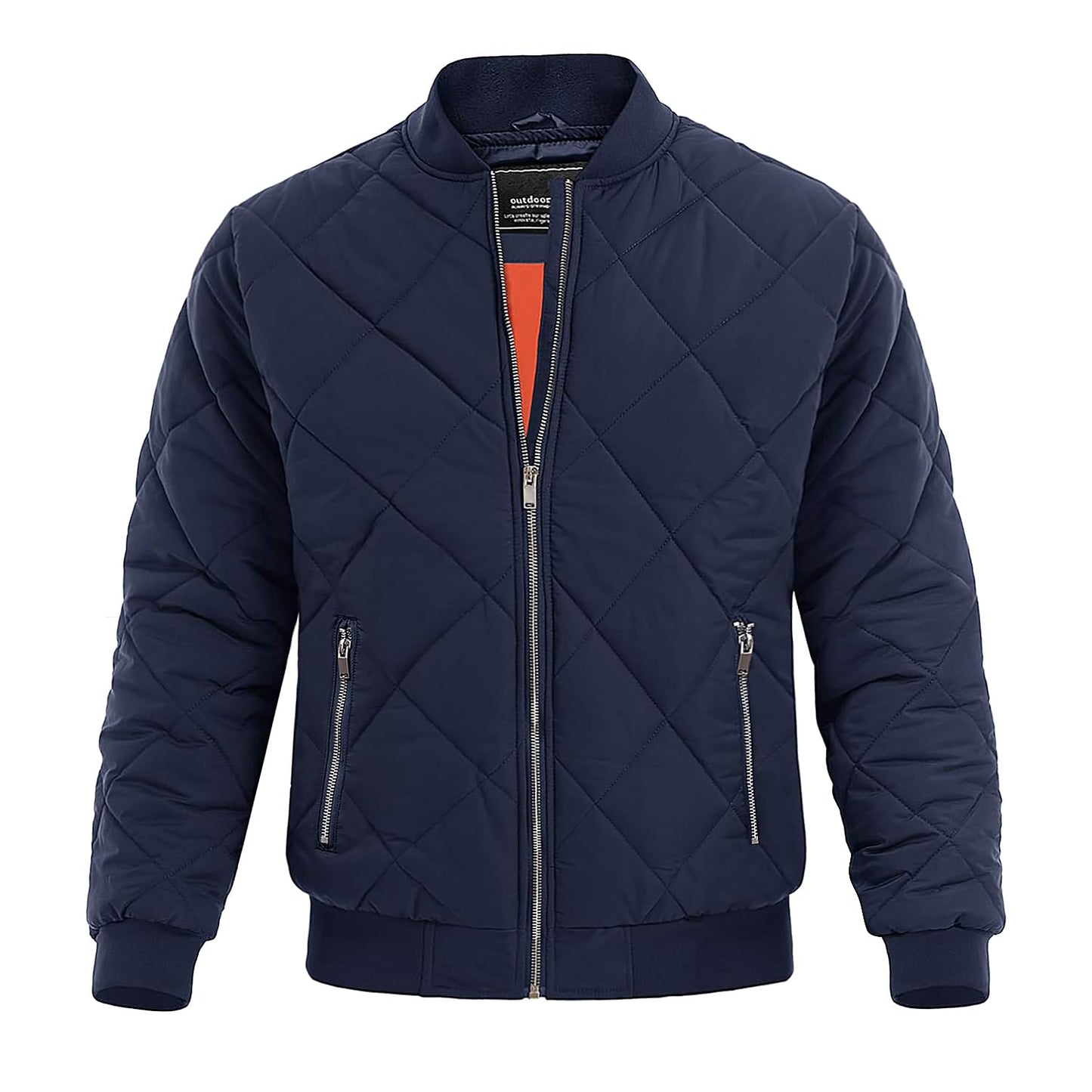 MAGNIVIT Men's Bomber Jacket Winter Fall Quilted Puffer Jacket Warm Padded Coats