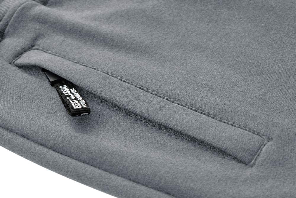 MAGNIVIT Men's 3/4 Jogger Capri Pants Workout Gym Below Knee Shorts Zipper Pockets Jogger Sweatpant Capris for Men
