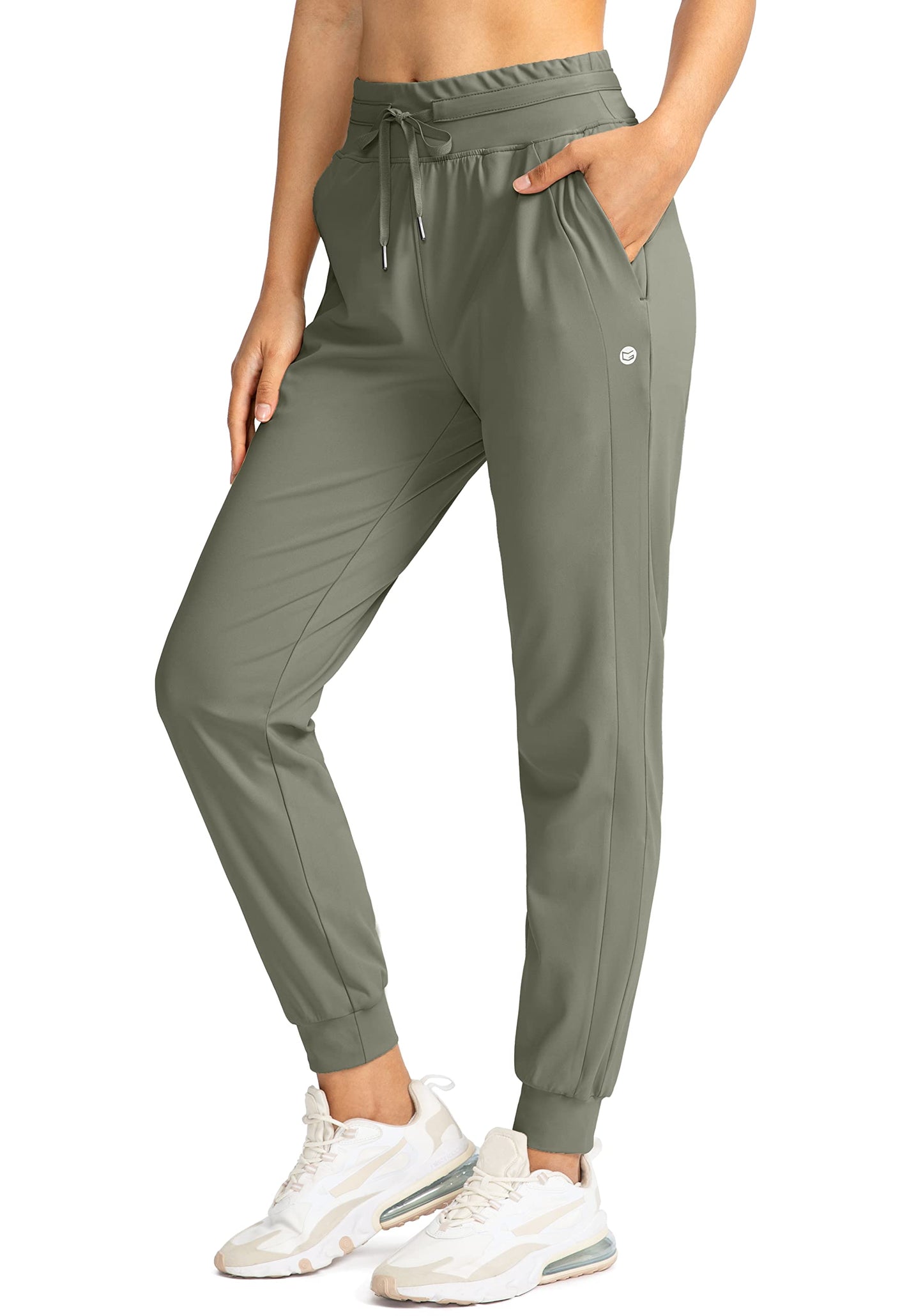 G Gradual Women's Joggers Pants with Zipper Pockets High Waisted Athletic Tapered Sweatpants for Women Workout Lounge