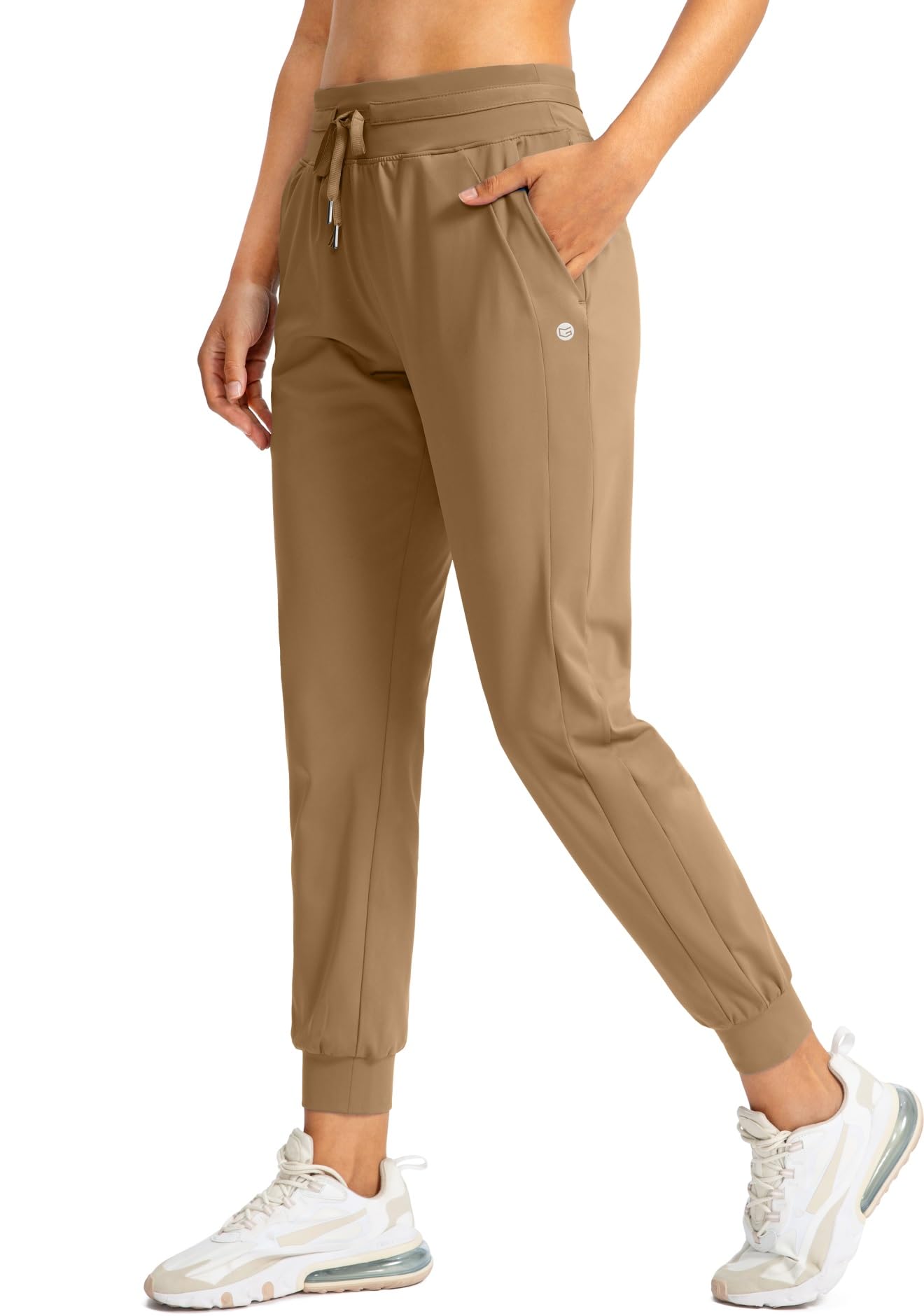 G Gradual Women's Joggers Pants with Zipper Pockets High Waisted Athletic Tapered Sweatpants for Women Workout Lounge