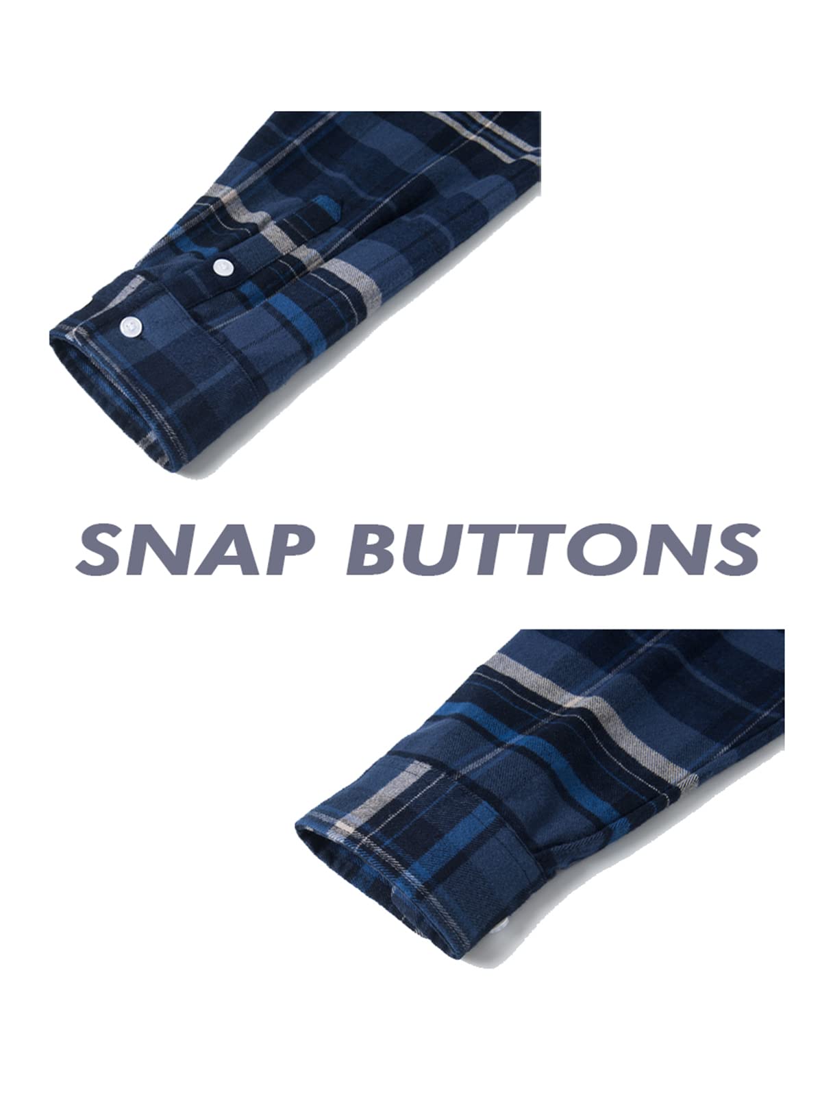 MAGNIVIT Mens Classic Plaid Long Sleeve Hooded Shirts Multi Pockets Thin Cotton Light Jacket Relaxed Fit Casual Outwear