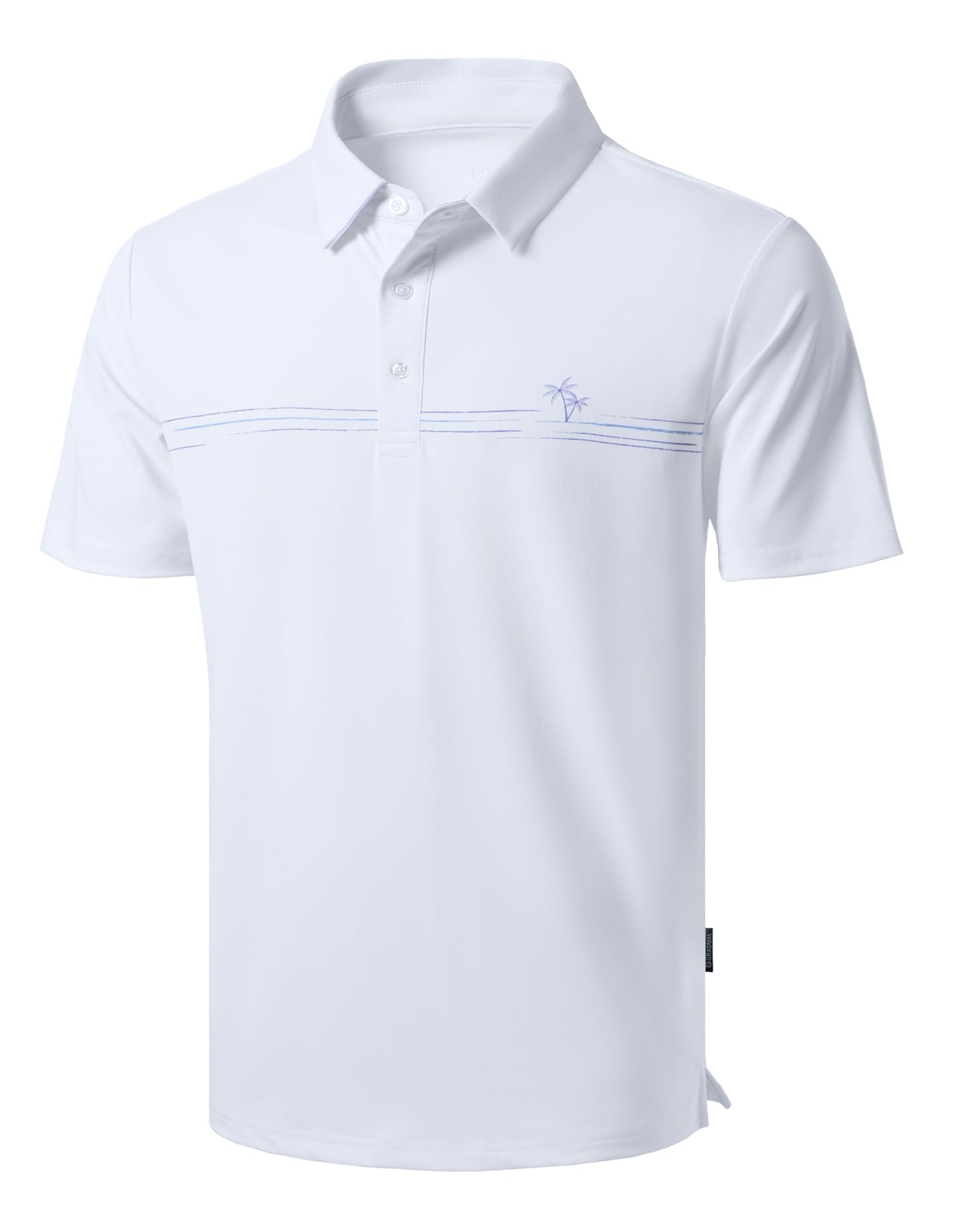 Men's Golf Shirts Dry Fit Moisture Wicking Performance Short Sleeve Collared Polo Shirts for Casual Athletic Business