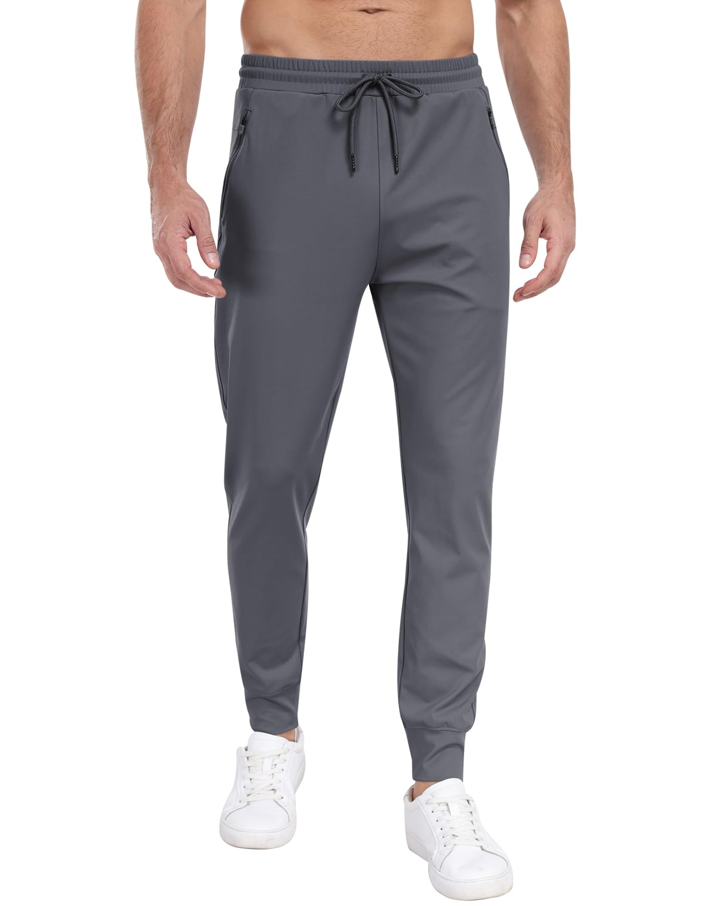 3 Pack Men's Sweatpants with Zipper Pockets,Workout Gym Traning Track Joggers Pants for Men Running Jogging Pants