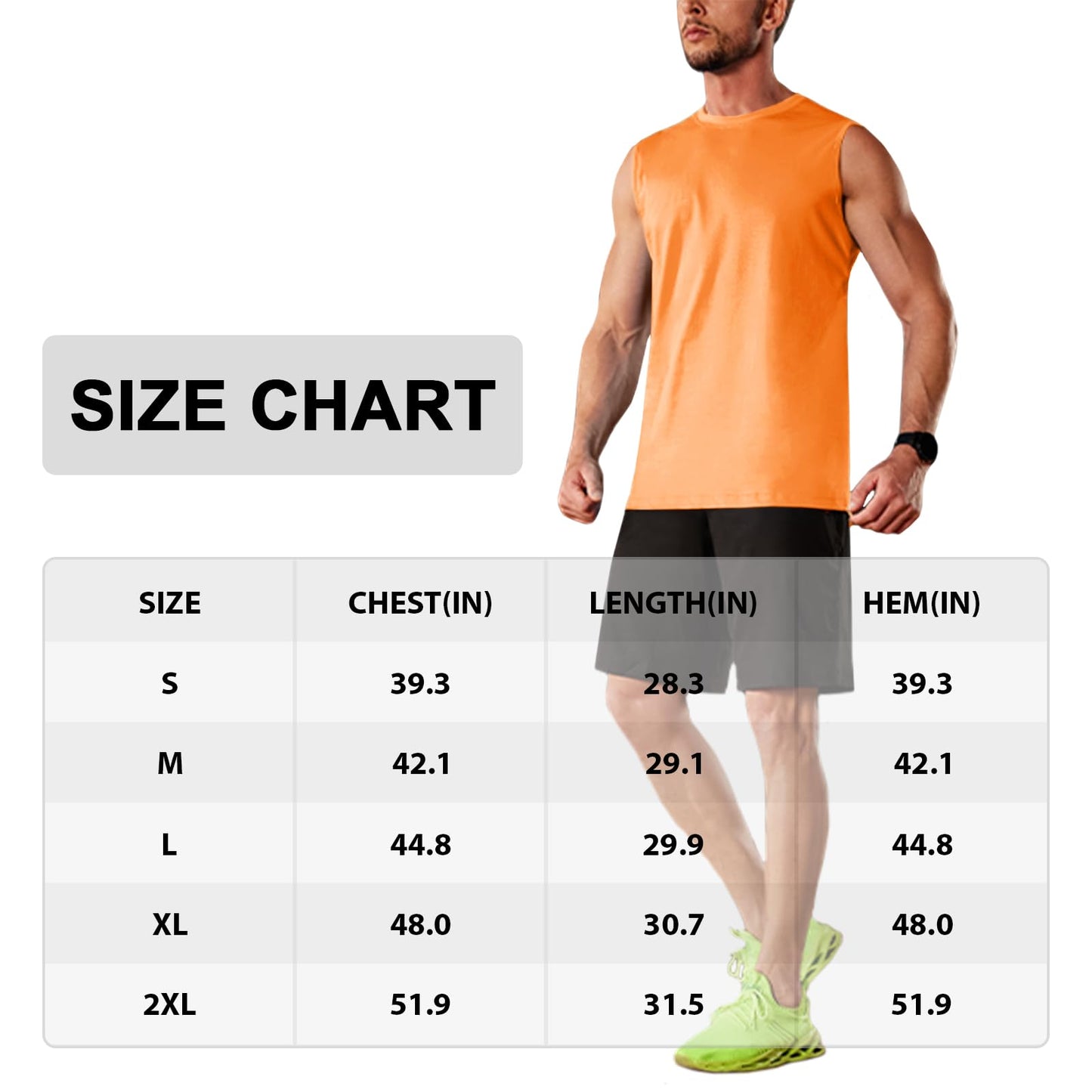 MAGNIVIT Men's Cotton Tank Tops Workout Gym Moisture Wicking T Shirts Muscle Athletic Sleeveless Top