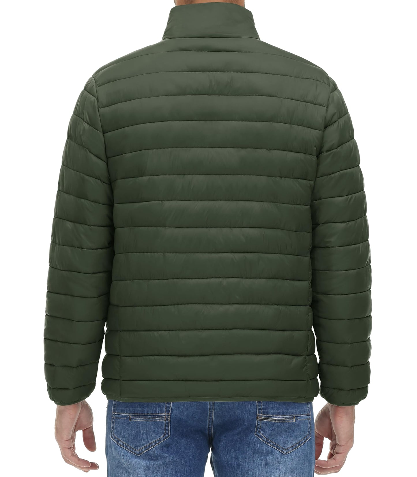 MAGNIVIT Men's Puffer Jackets Lightweight Warm Winter Coat Water-Repellent Windbreaker Insulated Quilted Packable Jacket