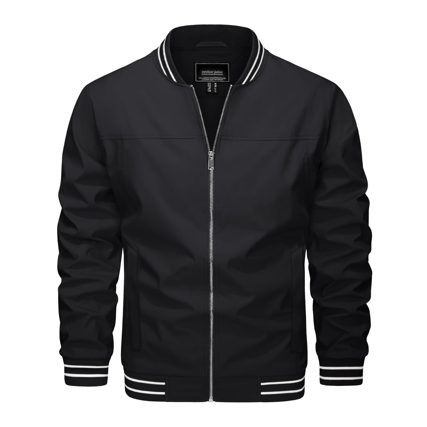 MAGNIVIT Men's Bomber Jackets Lightweight Jacket Varsity Flight Jacket Baseball Windbreaker Water Resistant Spring Autumn