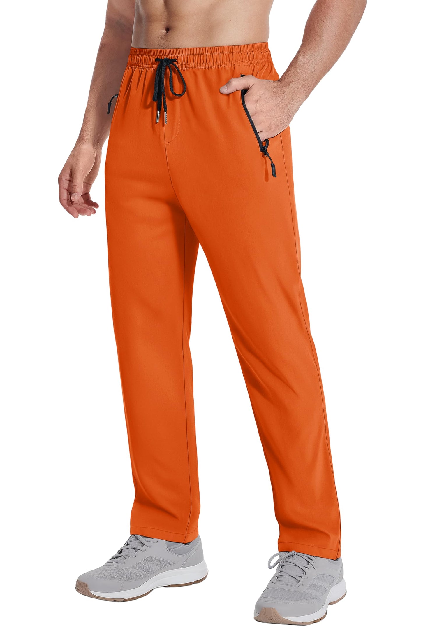 MAGNIVIT Men's Sweatpants with Zipper Pocket Lightweight Quick Dry Athletic Pants Elastic Waist Casual Jogger Gym Hiking Pant