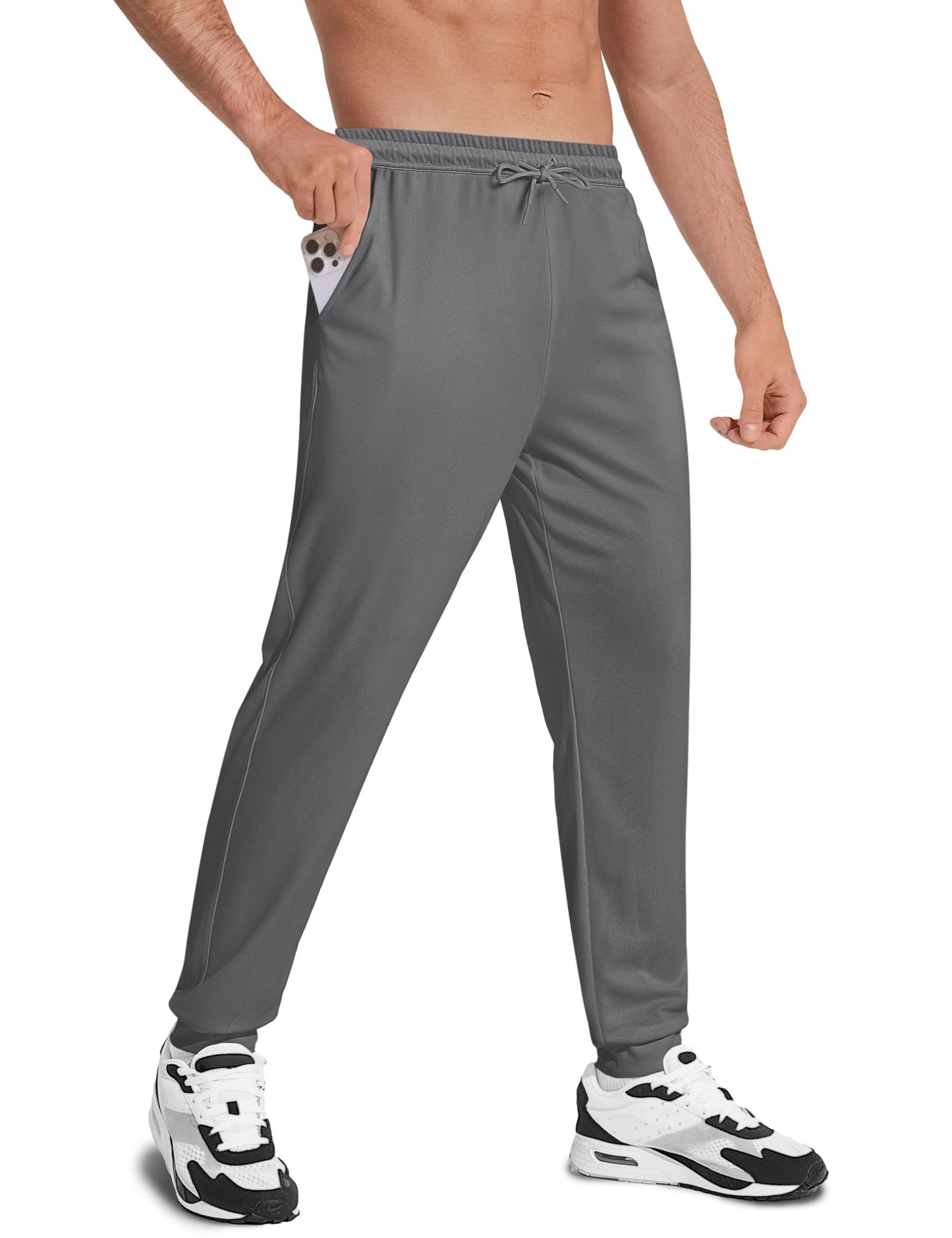 MAGNIVIT Men's Lightweight Joggers Sweatpants with Pockets Breathable Quick Dry Athletic for Running Gym Work Out