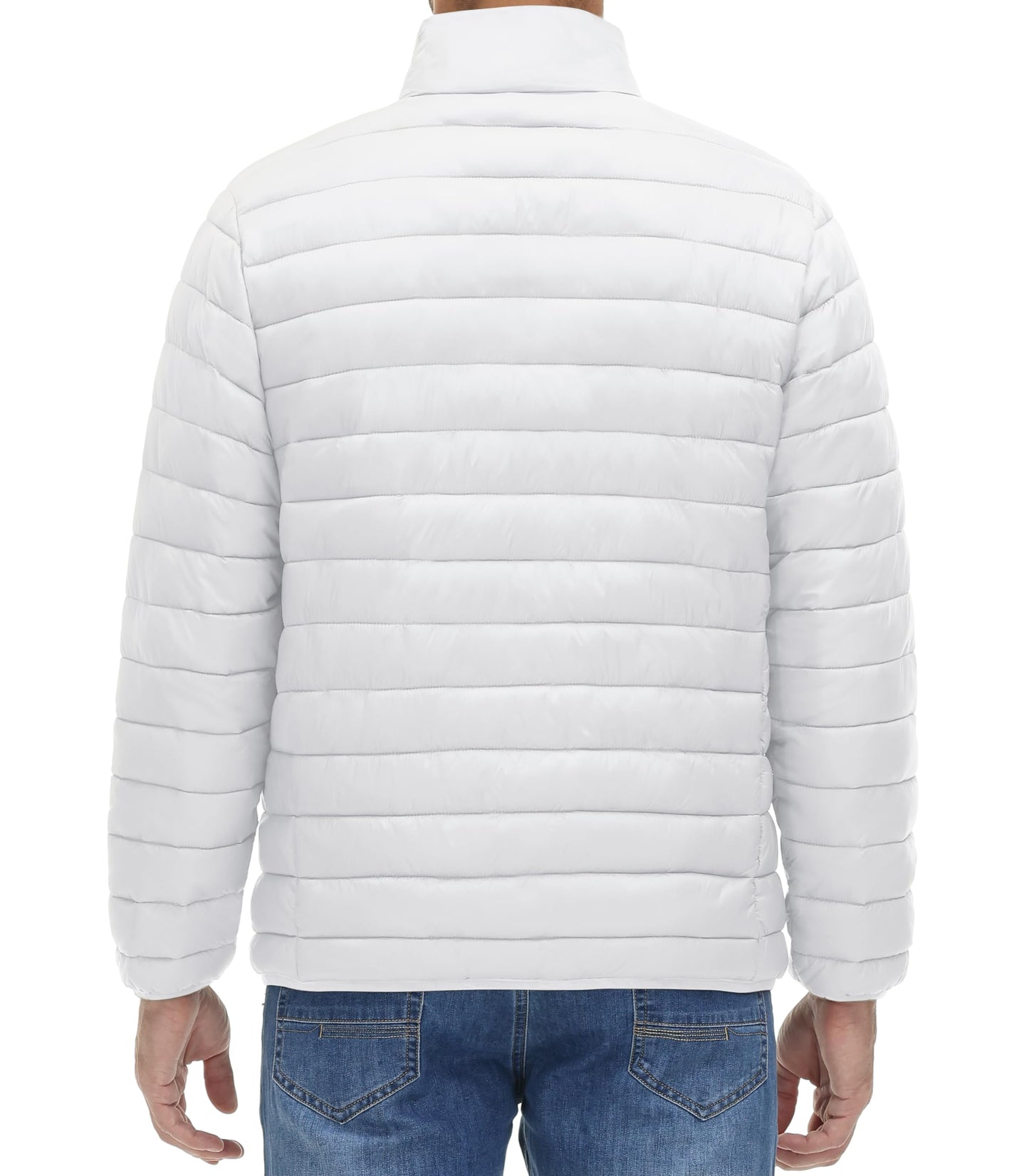 MAGNIVIT Men's Puffer Jackets Lightweight Warm Winter Coat Water-Repellent Windbreaker Insulated Quilted Packable Jacket