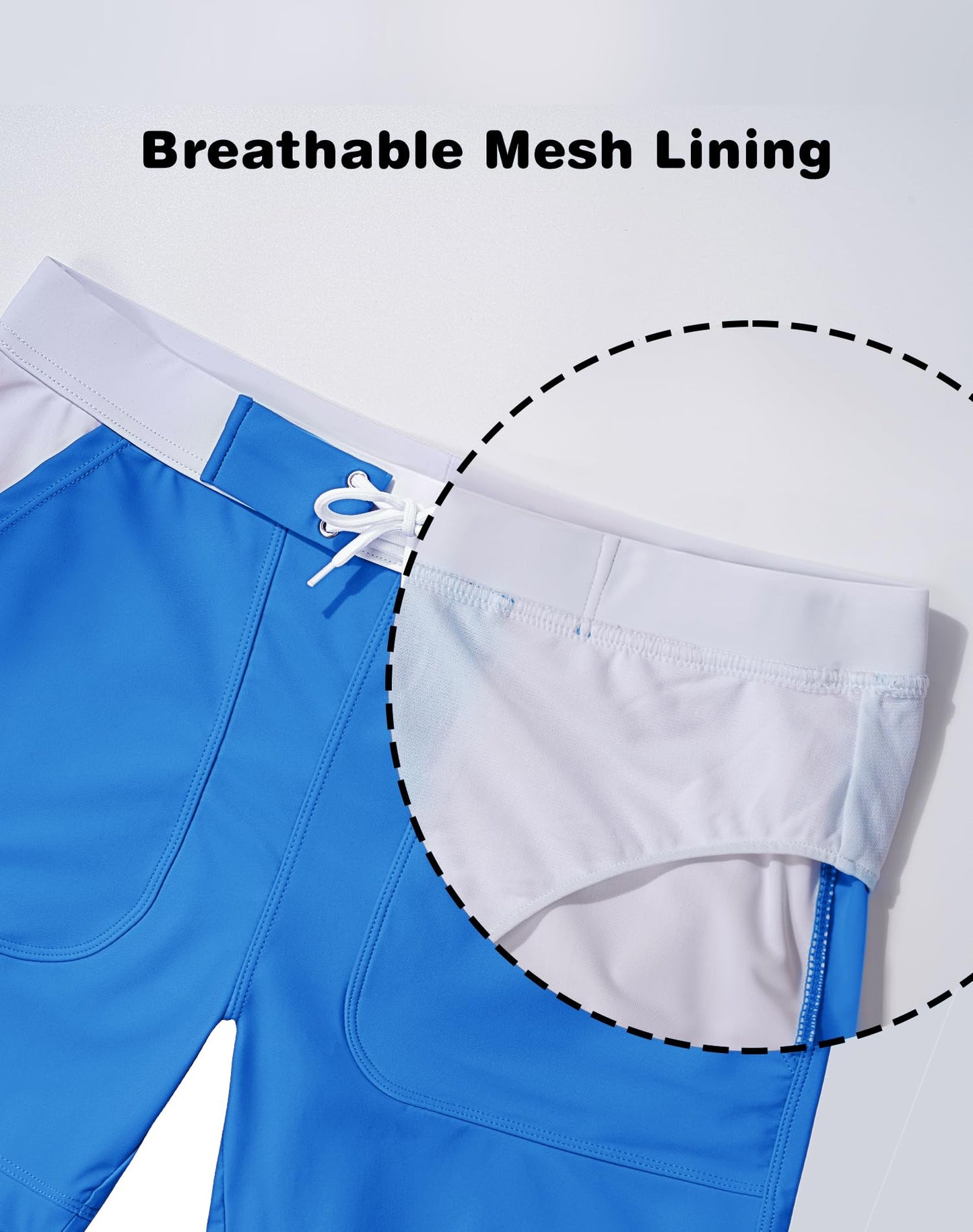 MAGNIVIT Men's Swimwear Swimsuits Solid Basic Long Swim Sport Trunks Board Shorts with Pockets