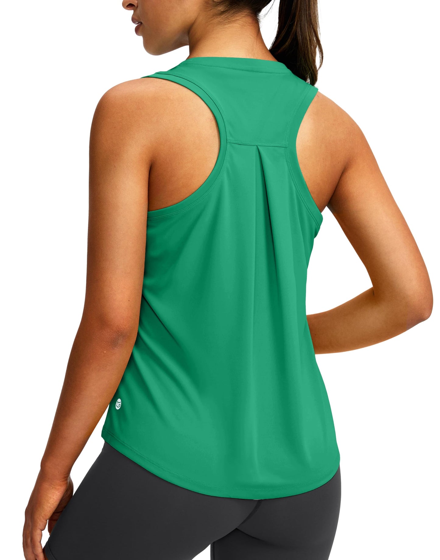 Women's Workout Tops Racerback Athletic Tank Tops Sleeveless Loose Fit Yoga Running Gym Shirts for Women