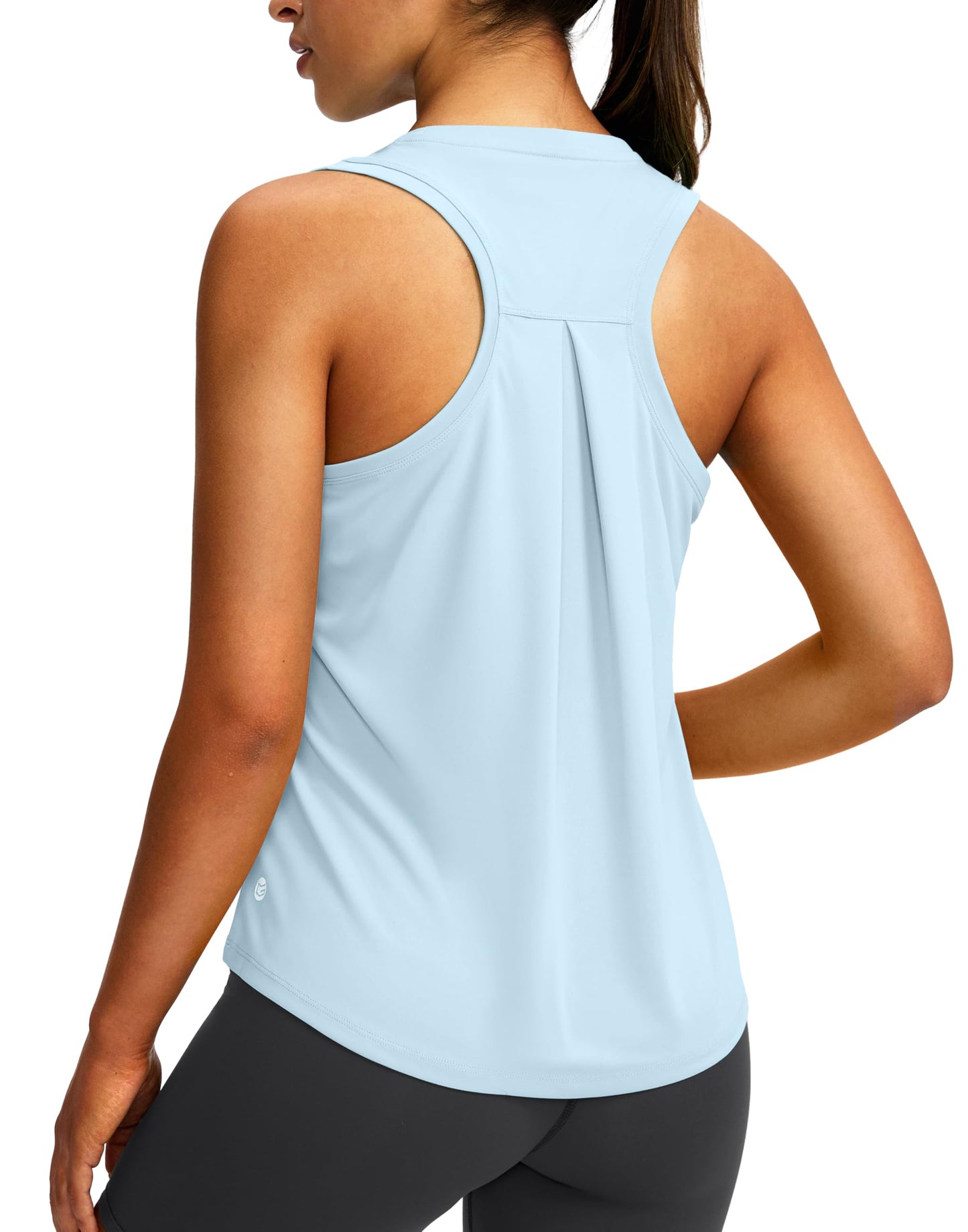Women's Workout Tops Racerback Athletic Tank Tops Sleeveless Loose Fit Yoga Running Gym Shirts for Women