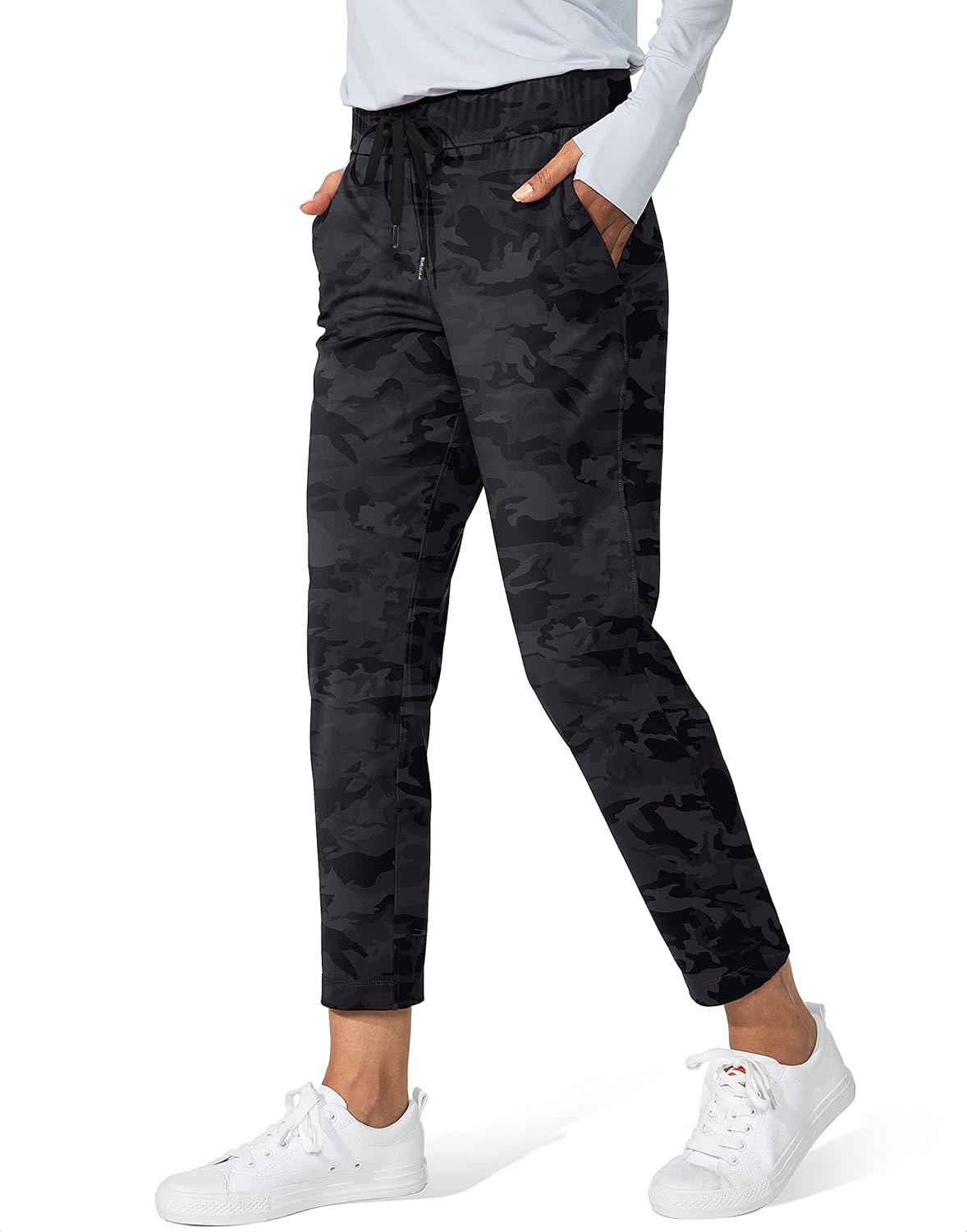 G Gradual Women's Pants with Deep Pockets 7/8 Stretch Ankle Sweatpants for Golf, Athletic, Lounge, Travel, Work