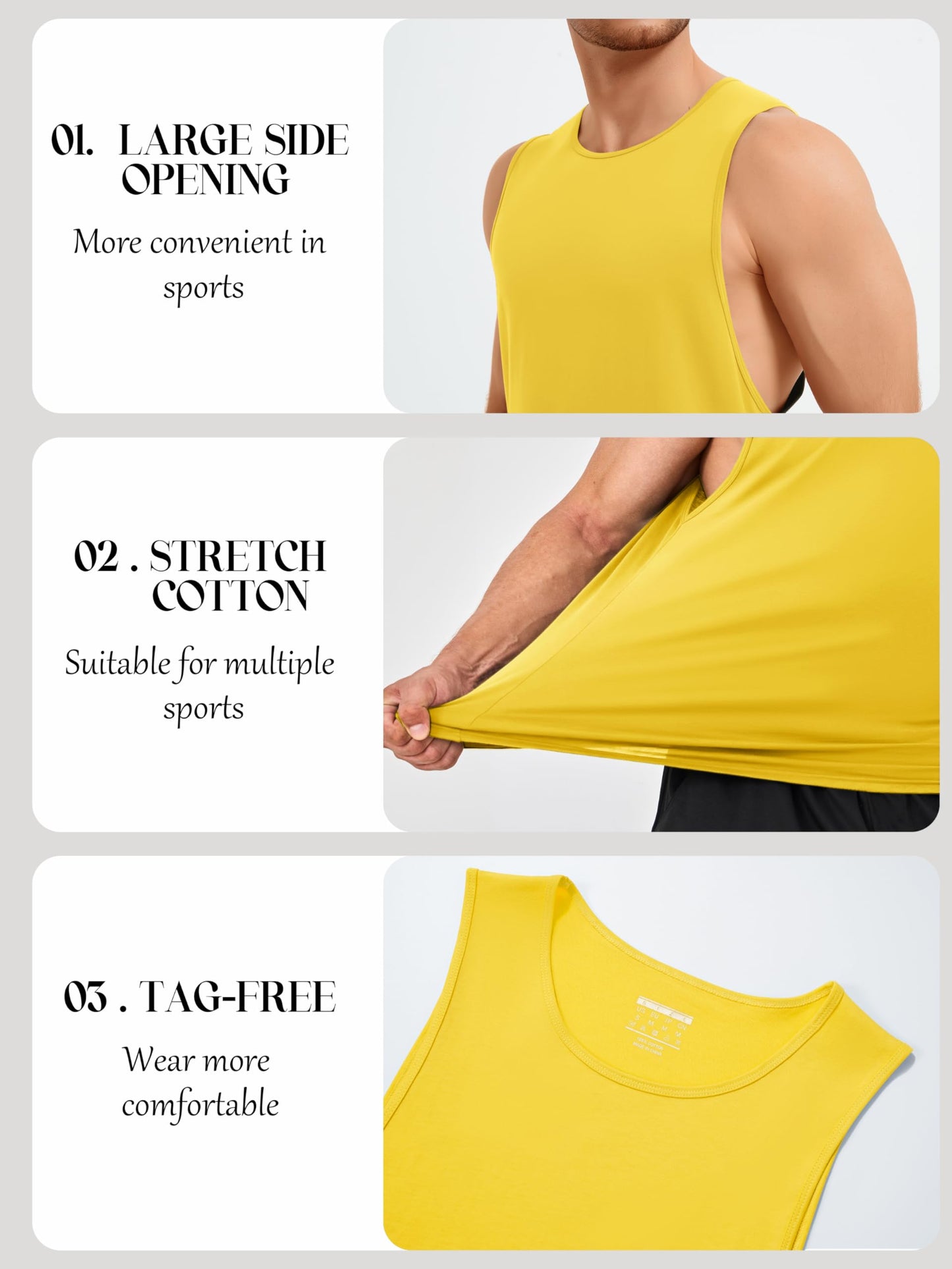 MAGNIVIT Mens Beach Training Tops Hiking Tank Tops Sport Shirt Camping Tops True Lightweight Classic Under Casual Shirt