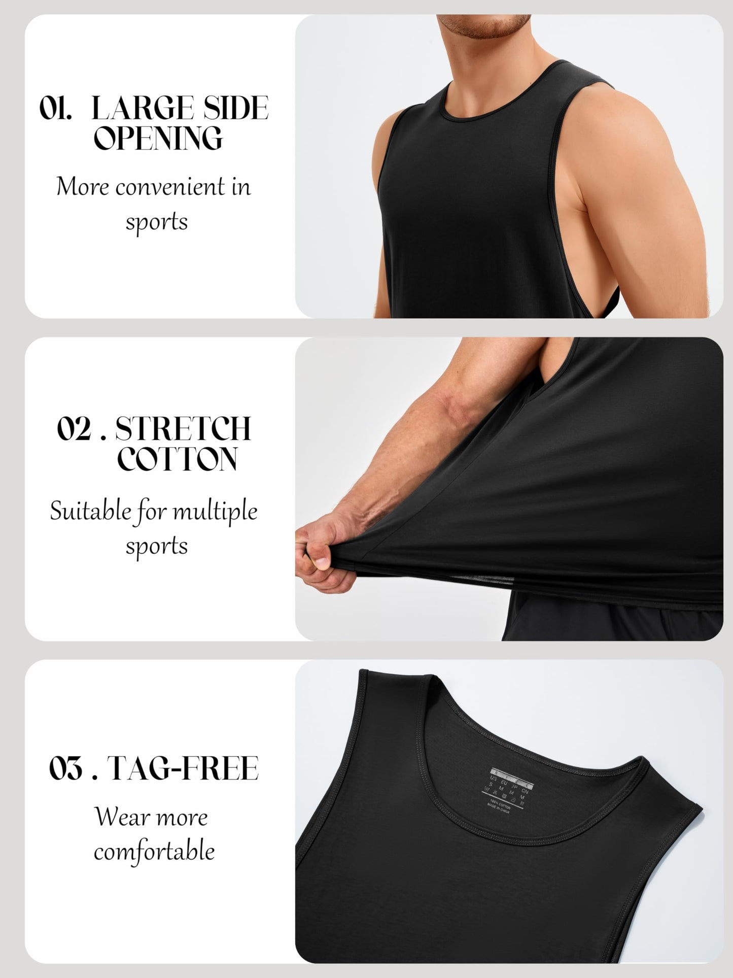 MAGNIVIT Mens Beach Training Tops Hiking Tank Tops Sport Shirt Camping Tops True Lightweight Classic Under Casual Shirt