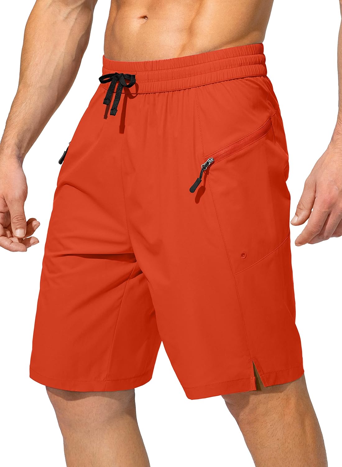 Men's Swim Trunks Quick Dry Board Shorts with Zipper Pockets Beach Shorts Bathing Suits for Men - No Mesh Liner