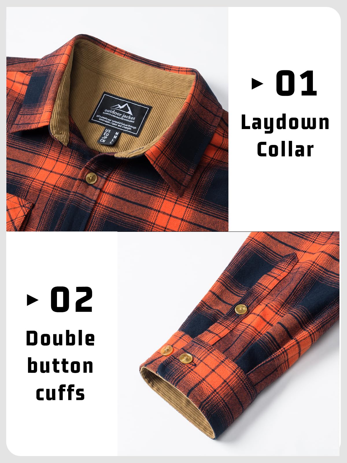 MAGNIVIT Men's Button Down Regular Fit Long Sleeve Plaid Flannel Casual Shirts
