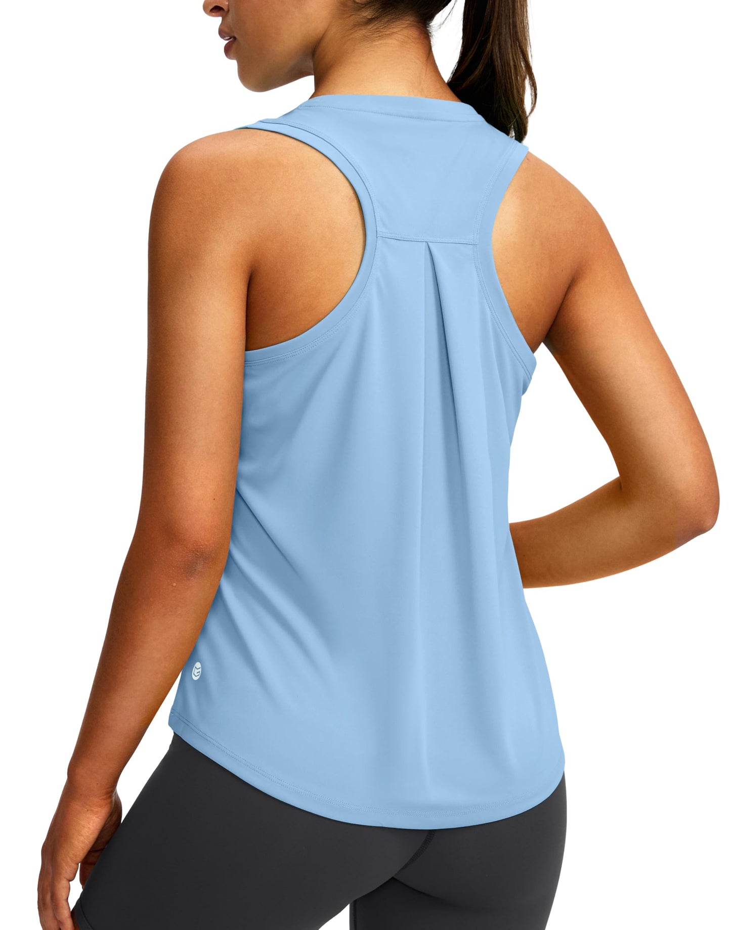 Women's Workout Tops Racerback Athletic Tank Tops Sleeveless Loose Fit Yoga Running Gym Shirts for Women