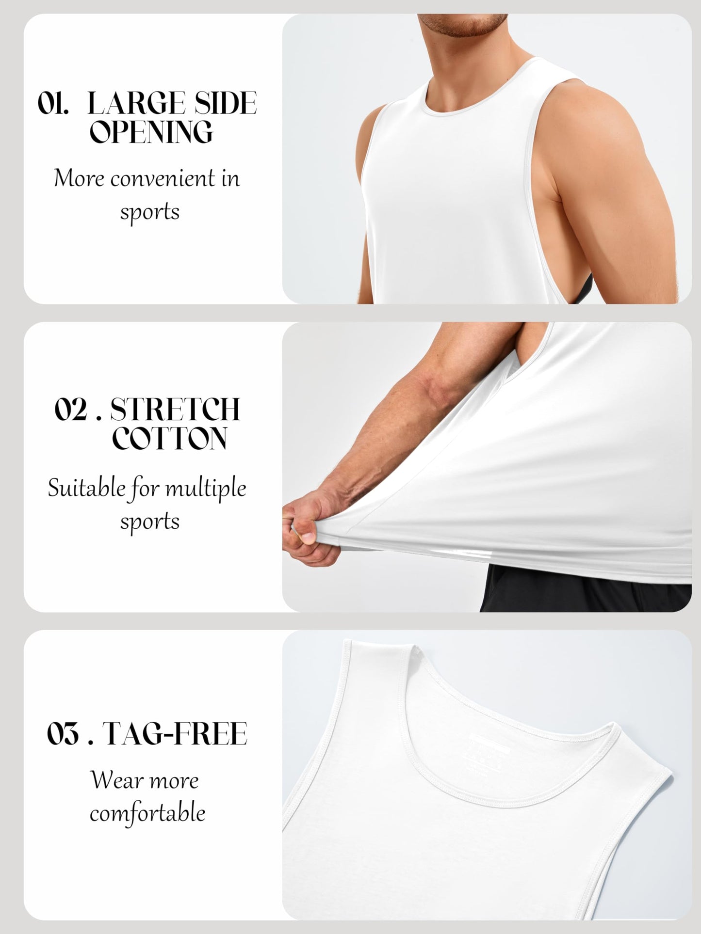 MAGNIVIT Mens Beach Training Tops Hiking Tank Tops Sport Shirt Camping Tops True Lightweight Classic Under Casual Shirt