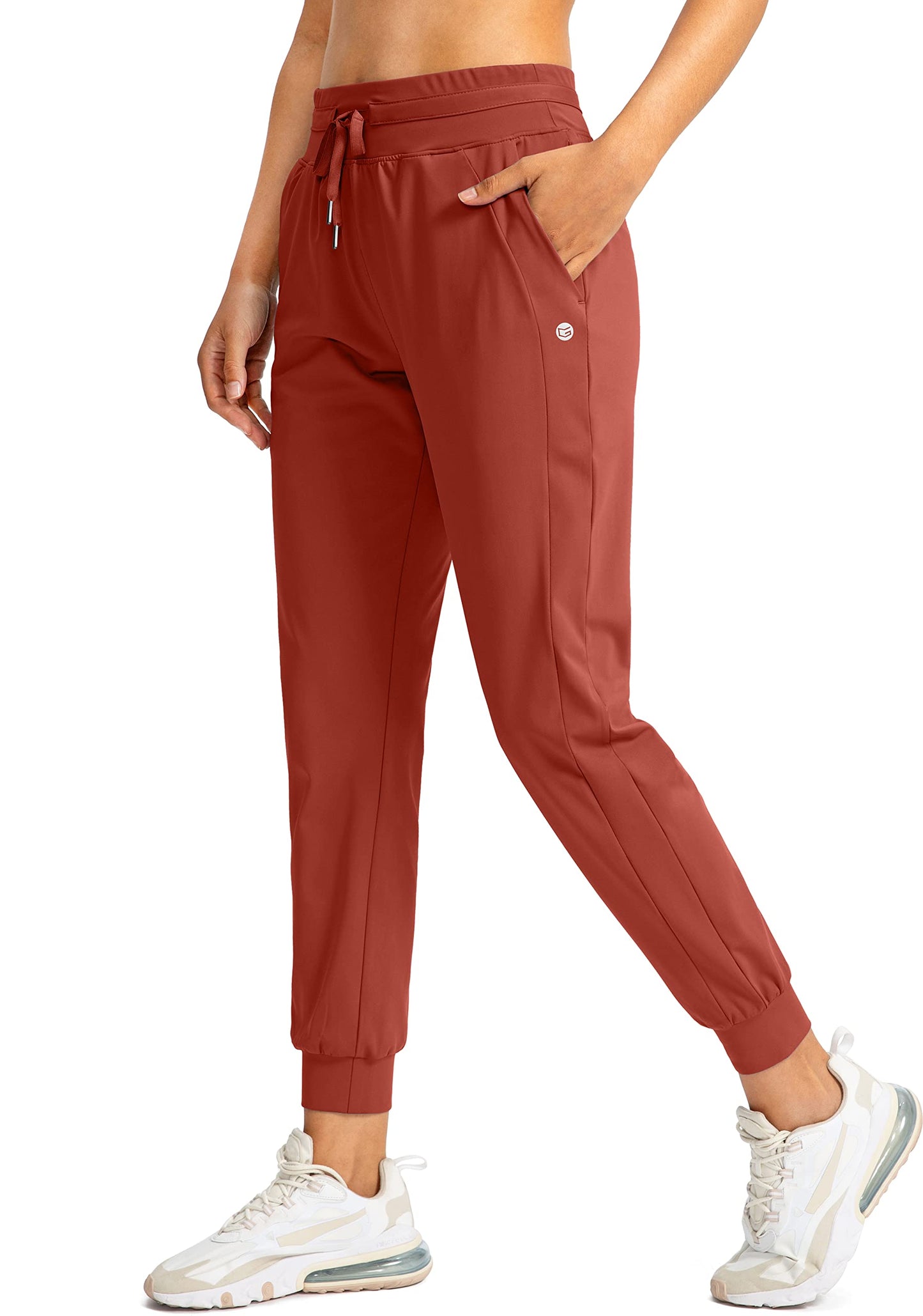 G Gradual Women's Joggers Pants with Zipper Pockets High Waisted Athletic Tapered Sweatpants for Women Workout Lounge