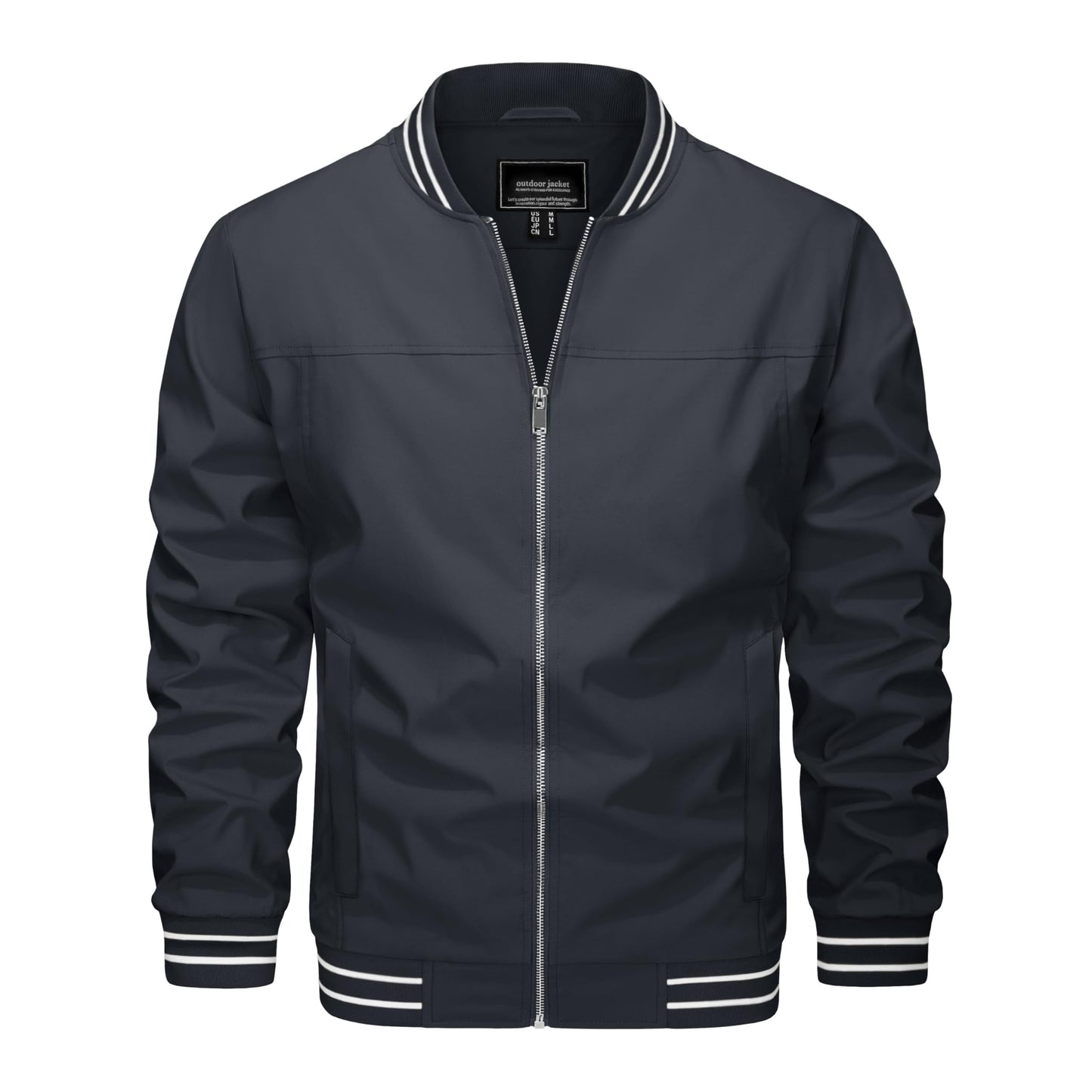 MAGNIVIT Men's Bomber Jackets Lightweight Jacket Varsity Flight Jacket Baseball Windbreaker Water Resistant Spring Autumn
