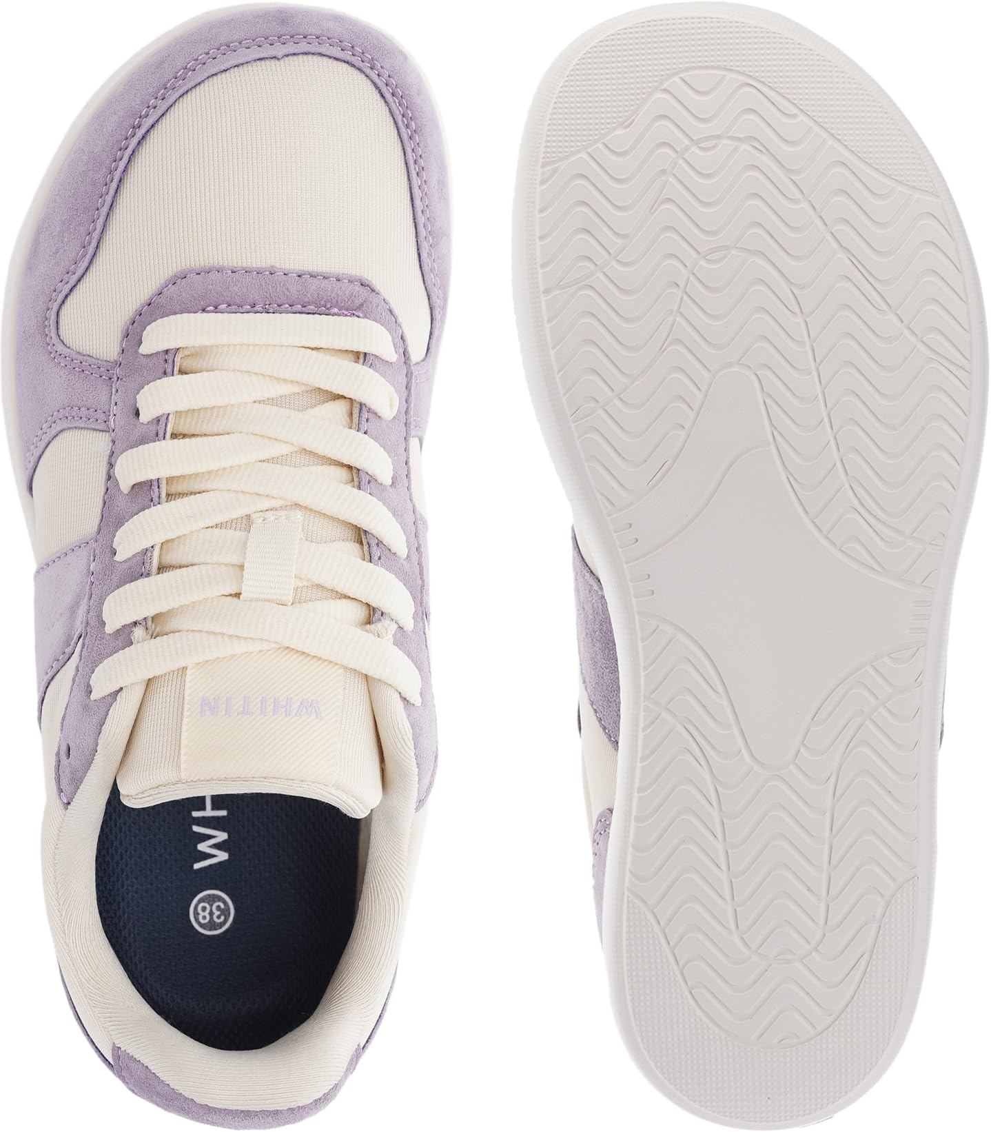 WHITIN Women's Wide Causal Shoes | Ultralight Fashion Sneakers | Zero Drop