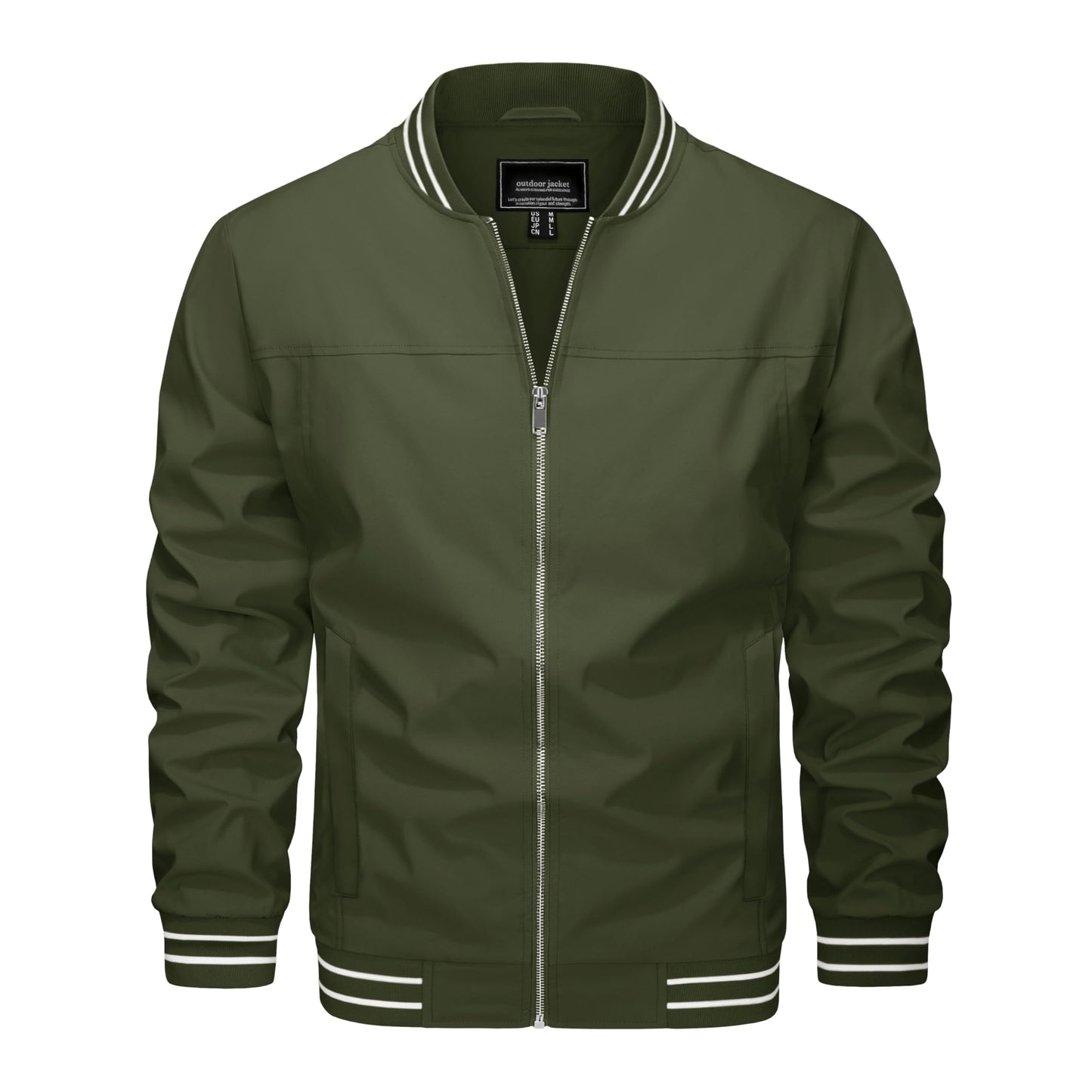 MAGNIVIT Men's Bomber Jackets Lightweight Jacket Varsity Flight Jacket Baseball Windbreaker Water Resistant Spring Autumn
