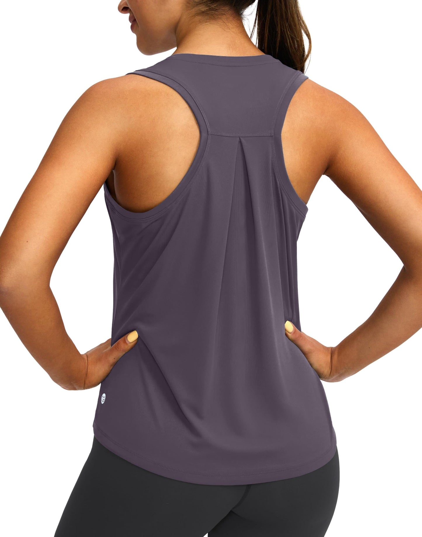 Women's Workout Tops Racerback Athletic Tank Tops Sleeveless Loose Fit Yoga Running Gym Shirts for Women