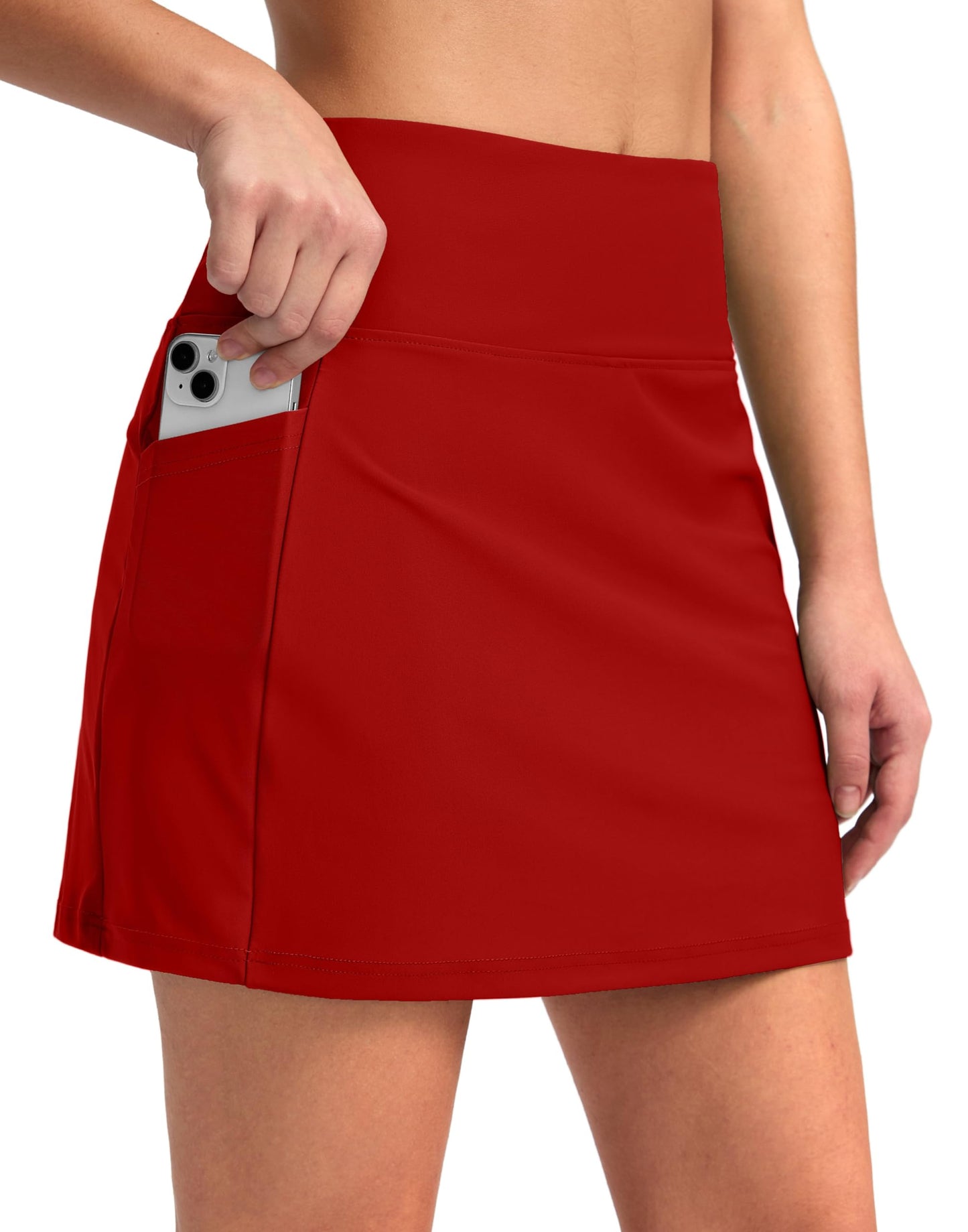G Gradual Women's 16" Swim Skirt with Pockets High Waisted Tummy Control Modest Swimsuit Bathing Suit Bottoms for Women