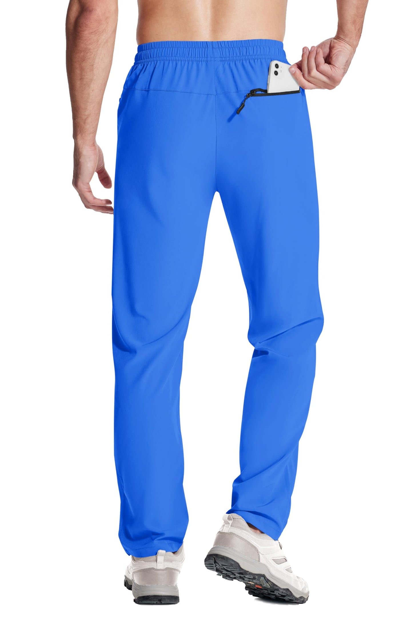 MAGNIVIT Men's Sweatpants with Zipper Pocket Lightweight Quick Dry Athletic Pants Elastic Waist Casual Jogger Gym Hiking Pant