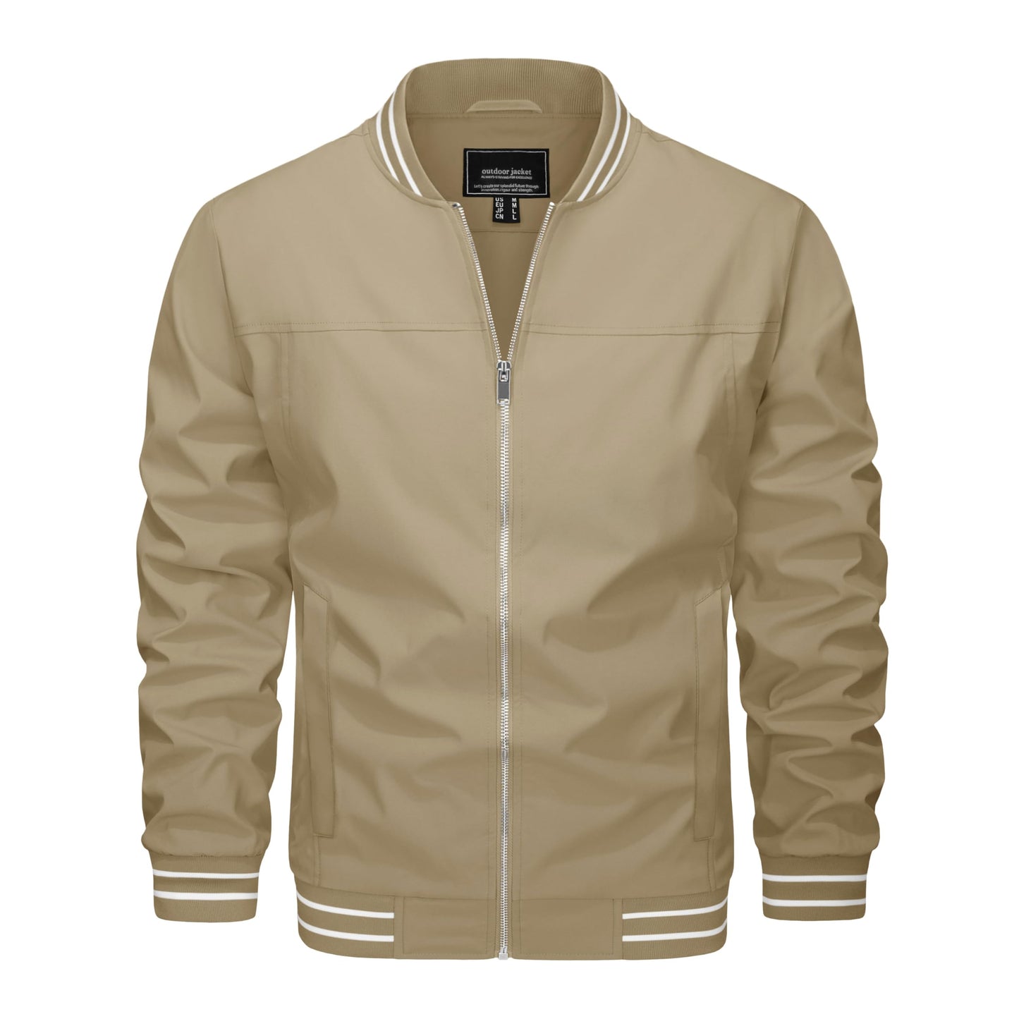 MAGNIVIT Men's Bomber Jackets Lightweight Jacket Varsity Flight Jacket Baseball Windbreaker Water Resistant Spring Autumn