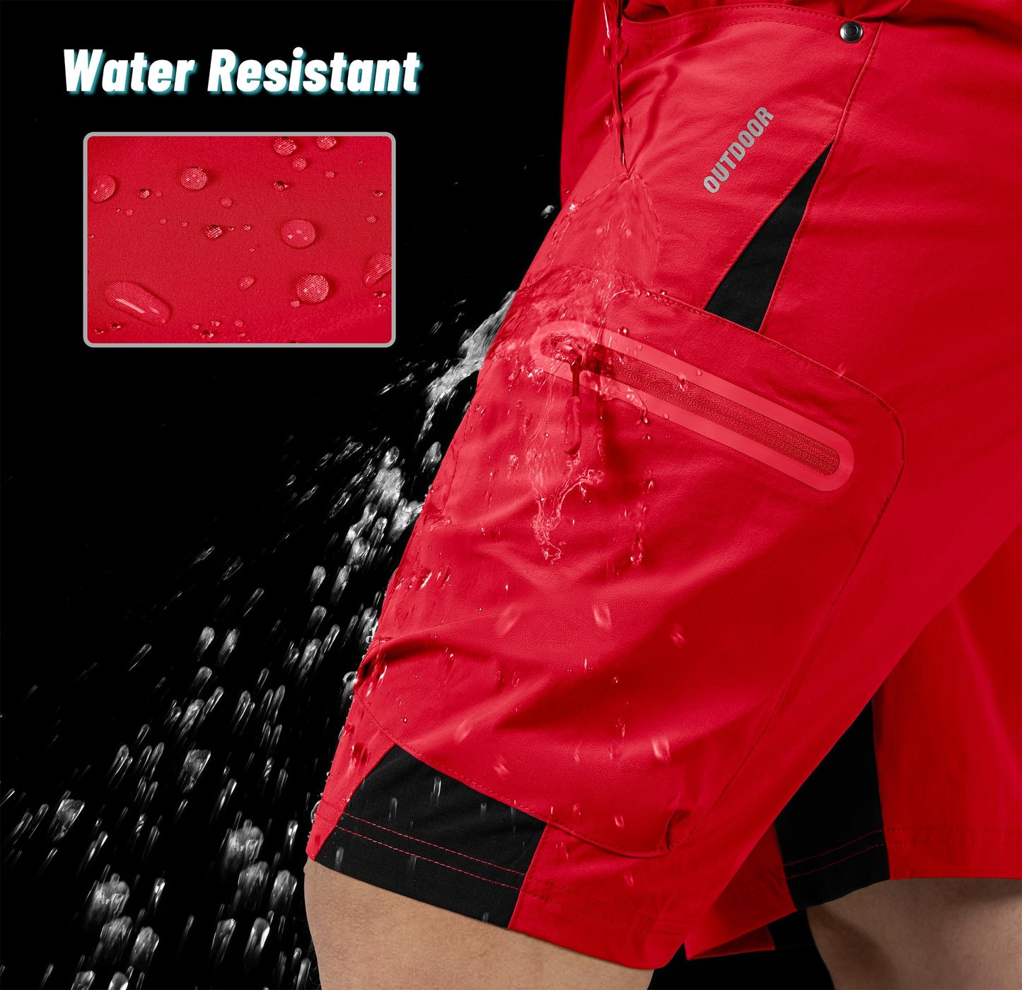 MAGNIVIT Men's Hiking Shorts Quick Dry Cargo Shorts Ripstop Tactical Water Repellent Work Shorts with Multi-Pockets