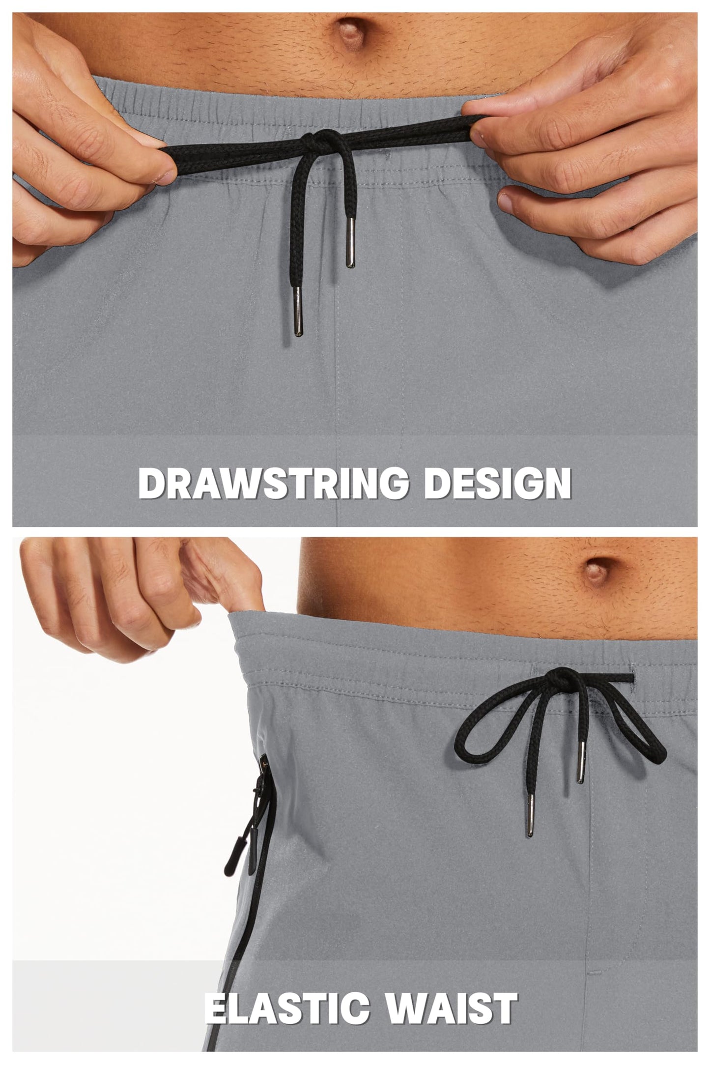 MAGNIVIT Men's Sweatpants with Zipper Pocket Lightweight Quick Dry Athletic Pants Elastic Waist Casual Jogger Gym Hiking Pant