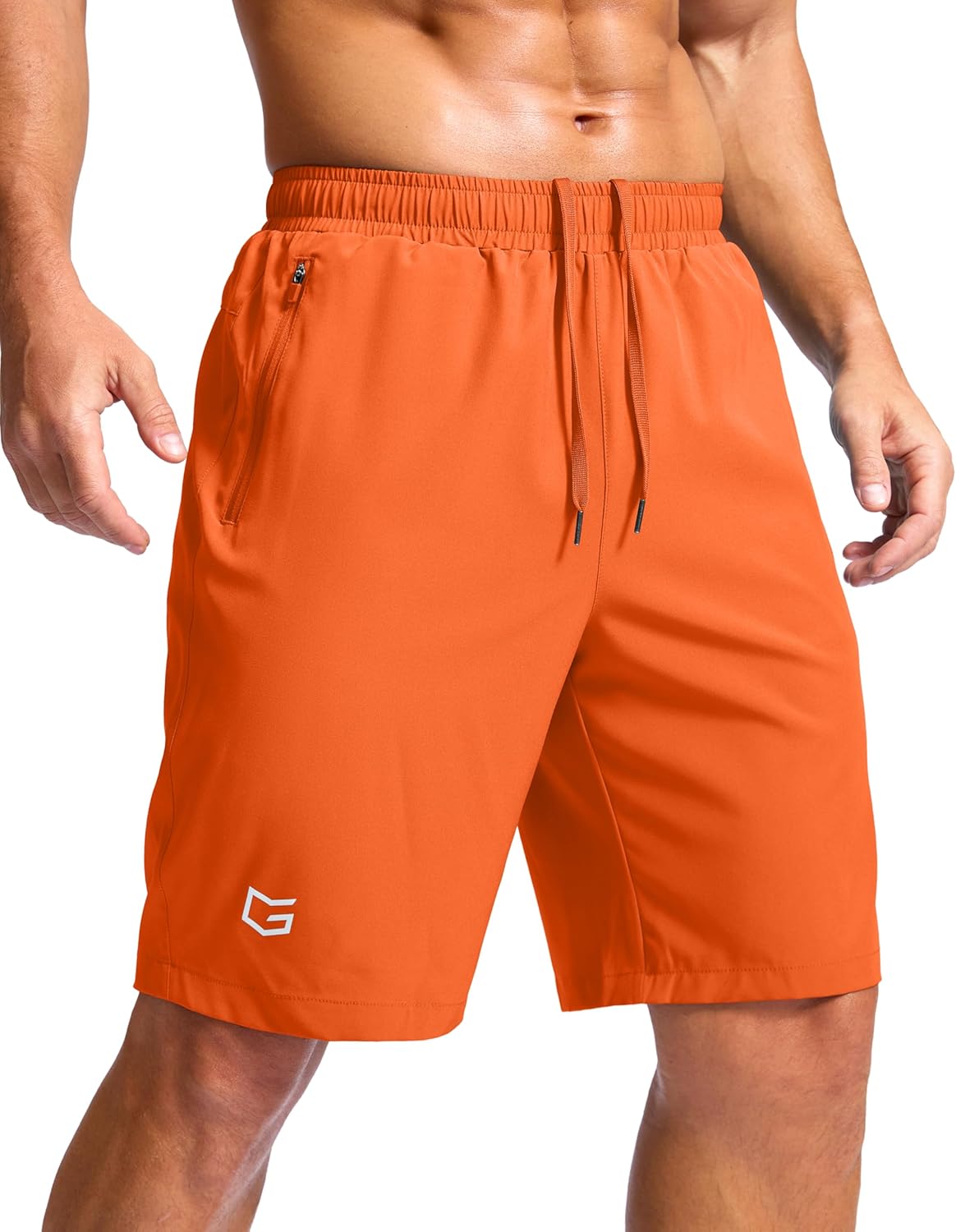 G Gradual Men's Athletic Running Shorts with Zipper Pockets Quick Dry 7"/ 5"/ 9" Workout Gym Shorts for Basketball Hiking