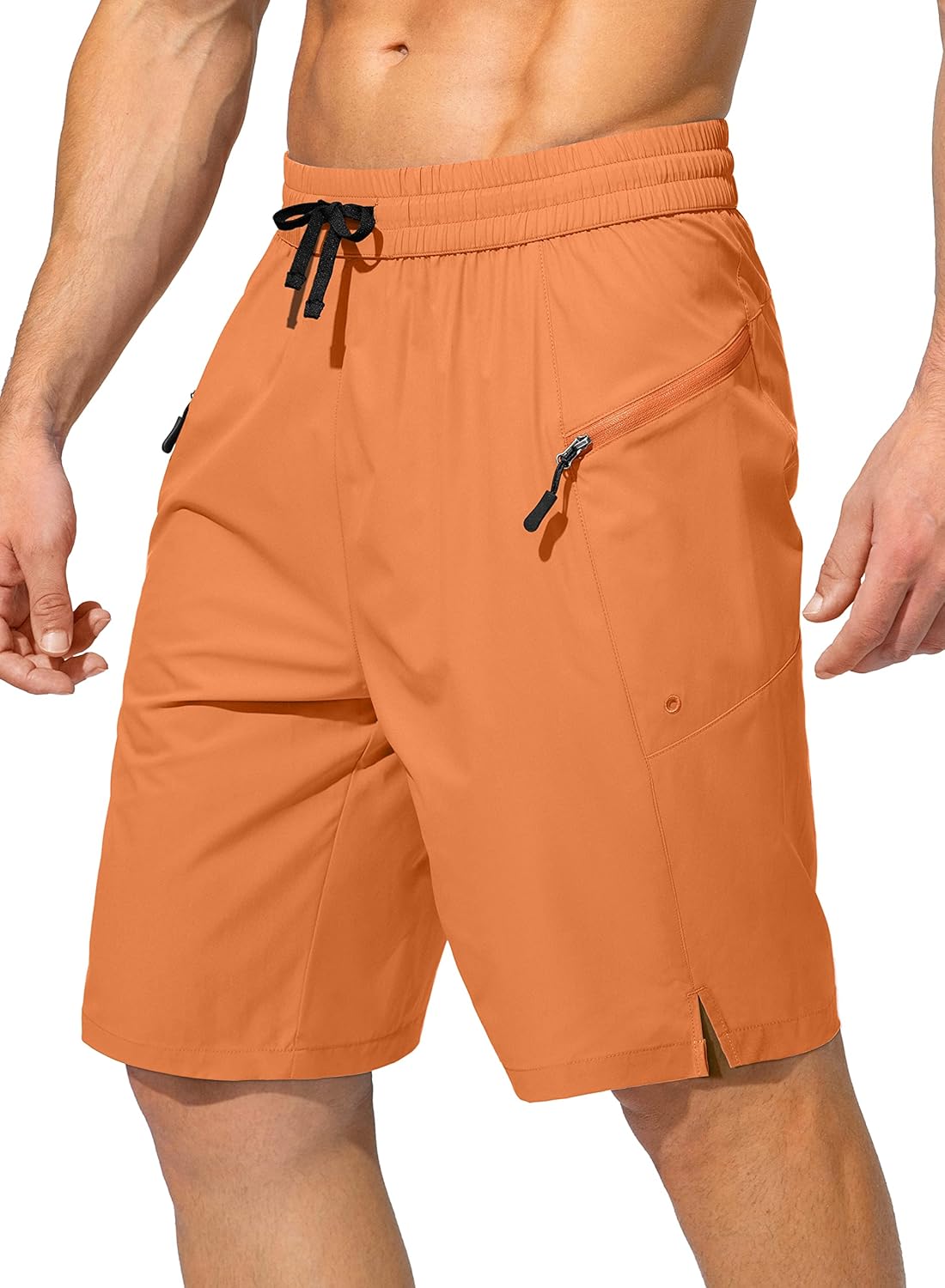 Men's Swim Trunks Quick Dry Board Shorts with Zipper Pockets Beach Shorts Bathing Suits for Men - No Mesh Liner